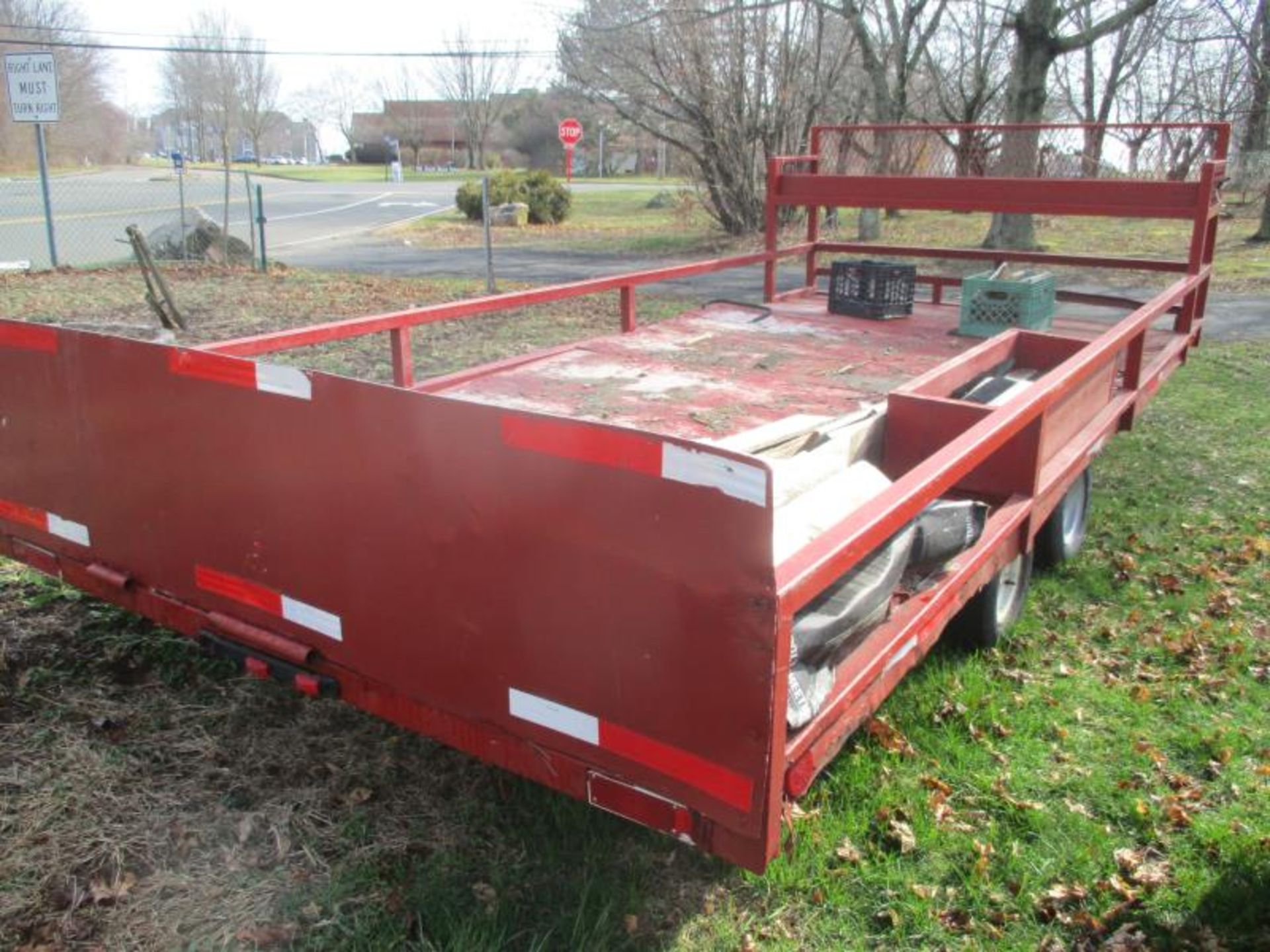 Utility Trailer, Homemade 16', Pintol Hitch - Image 5 of 6