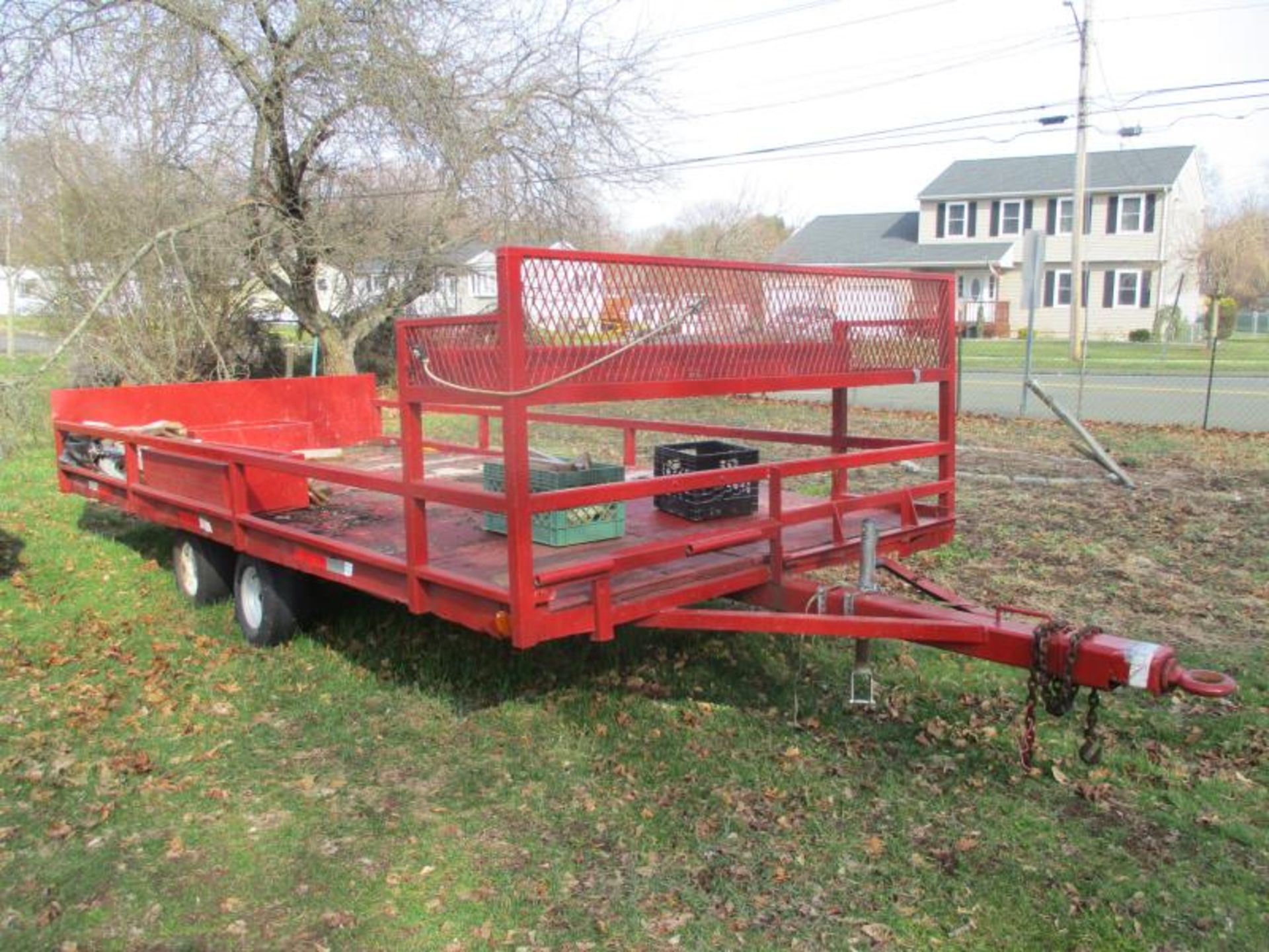 Utility Trailer, Homemade 16', Pintol Hitch