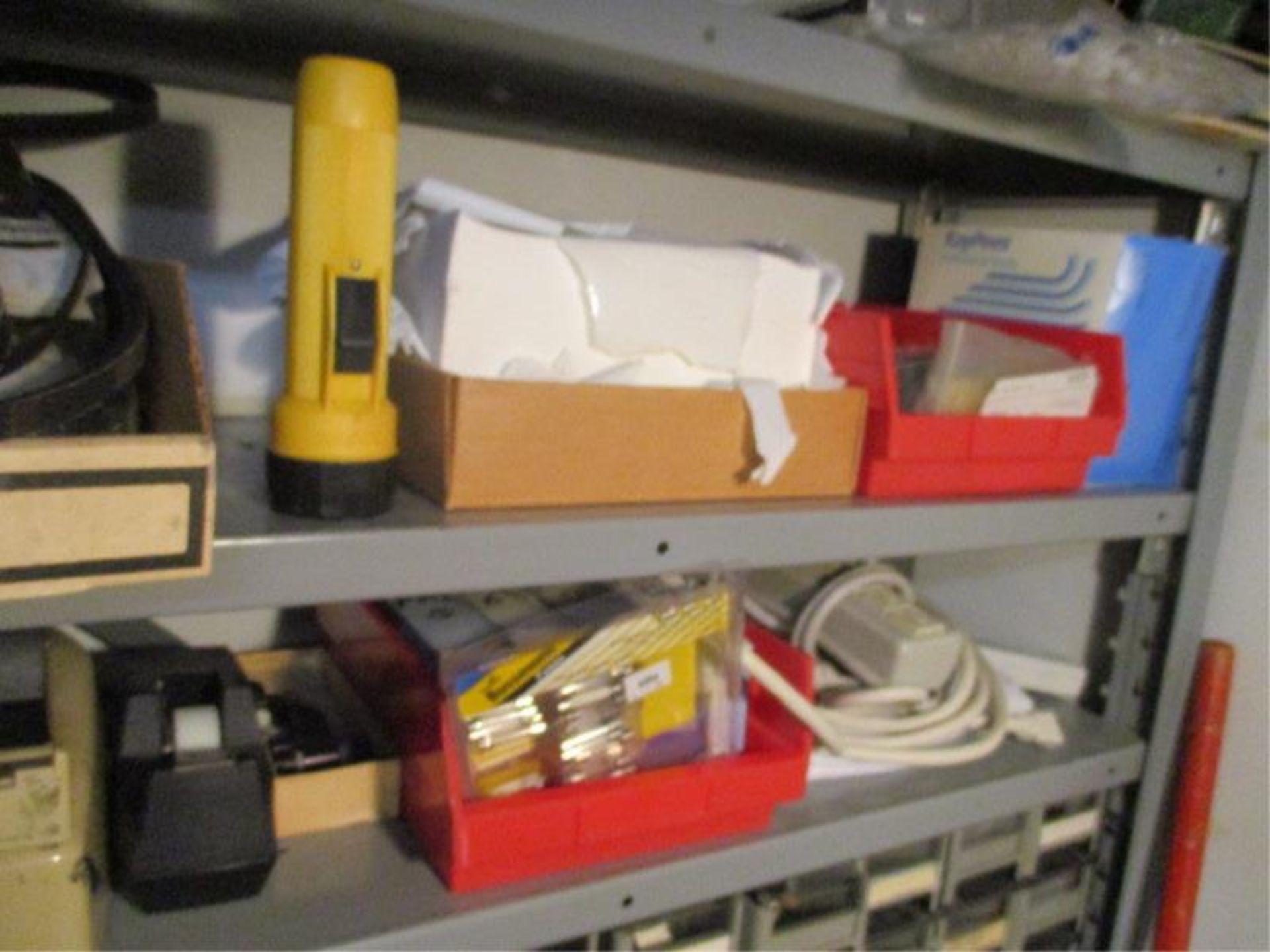 Shelf w/ Contents - Belts, Organizer Bin, Fuses, Air Parts, Etc. - Image 6 of 9