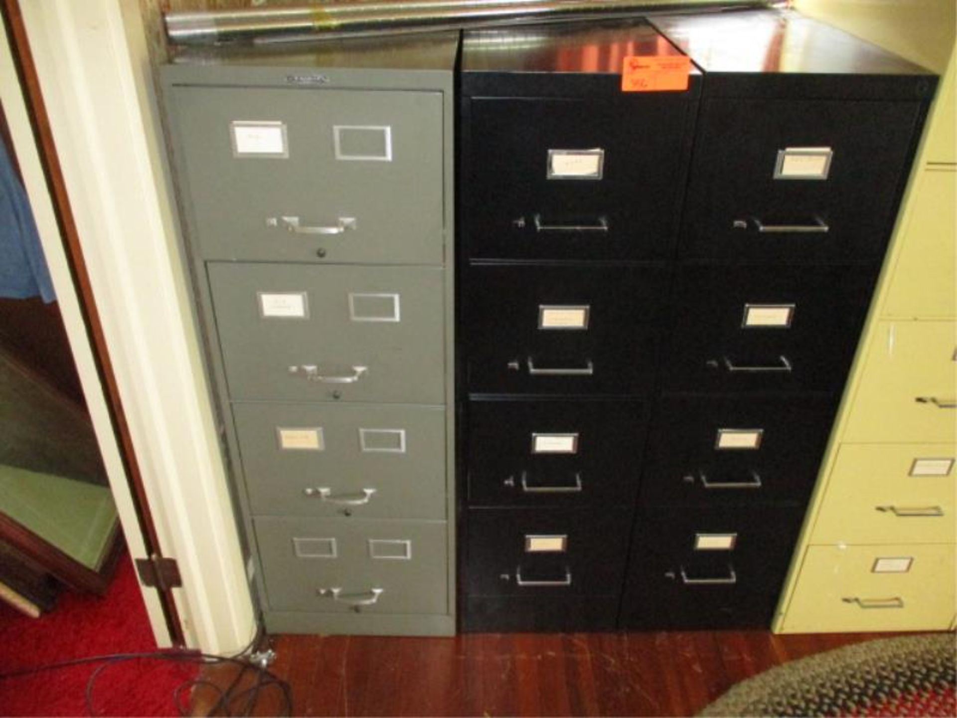 6 File Cabinets - (3) 4 drawer, (1) 5 drawer, (2) 3 drawer