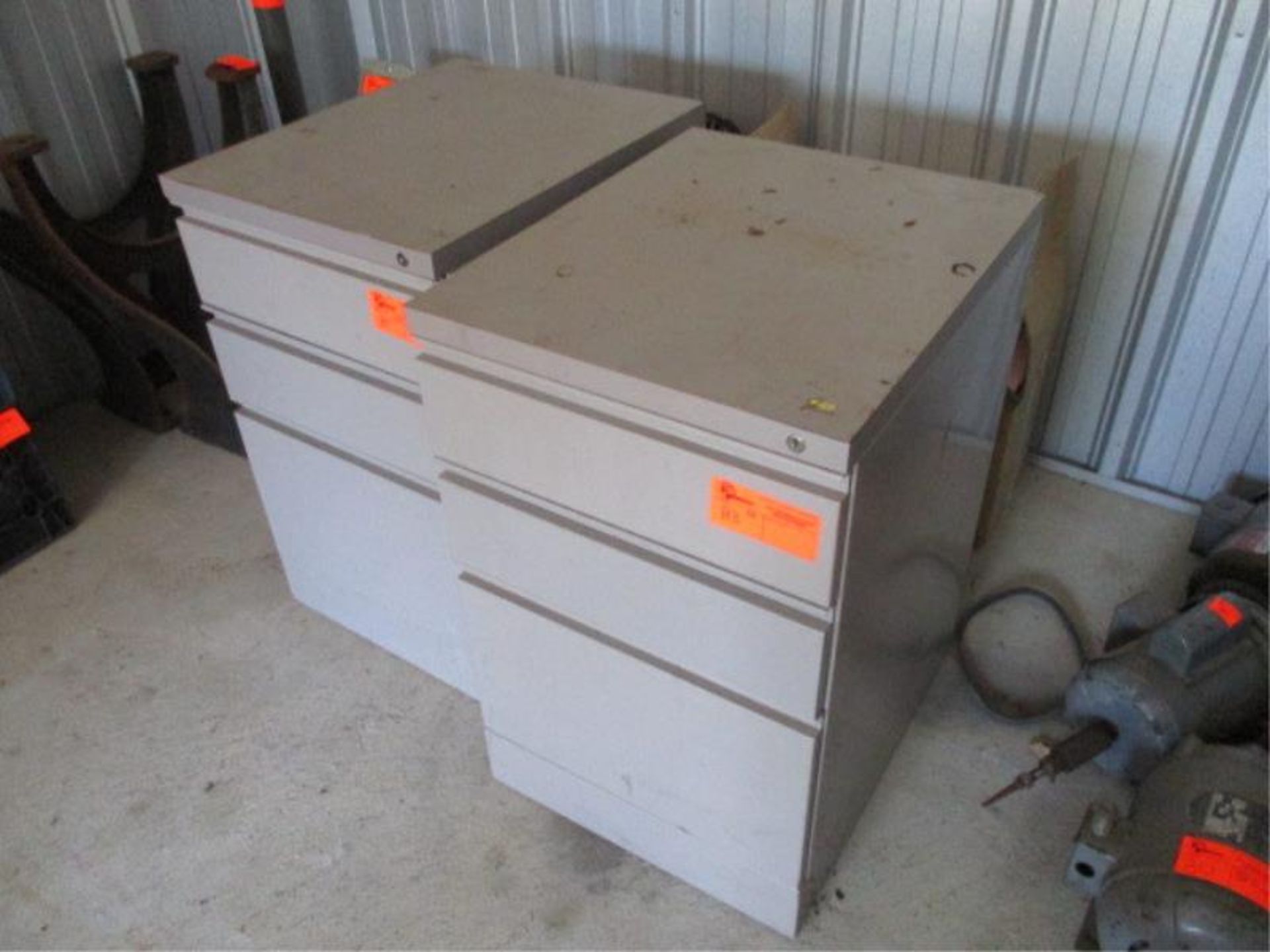 (2) Cabinets w/ 2 Drawers & File Drawer - Image 2 of 2