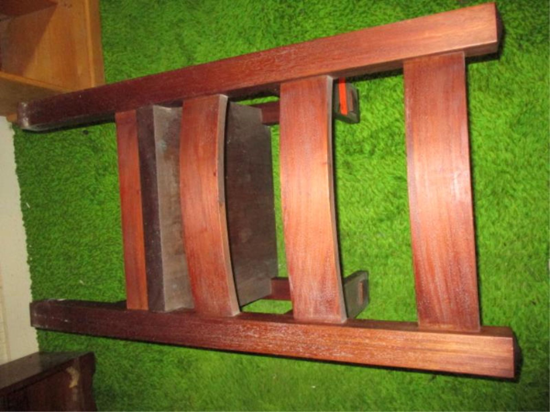 Mission style oak arm chair - Image 3 of 4