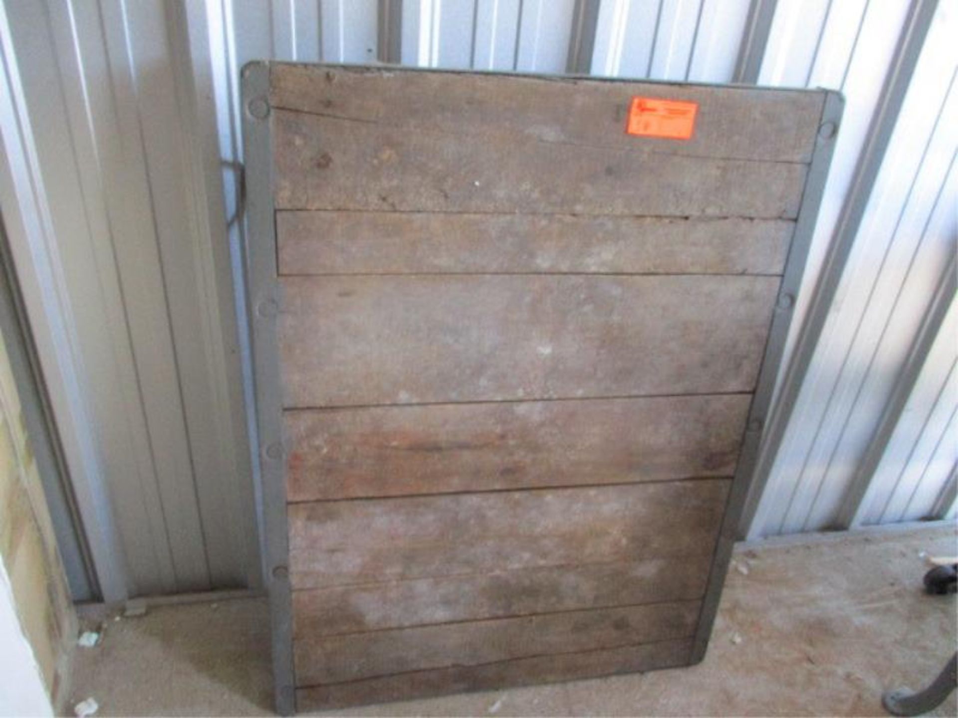 Metal Pallet, Wood Deck