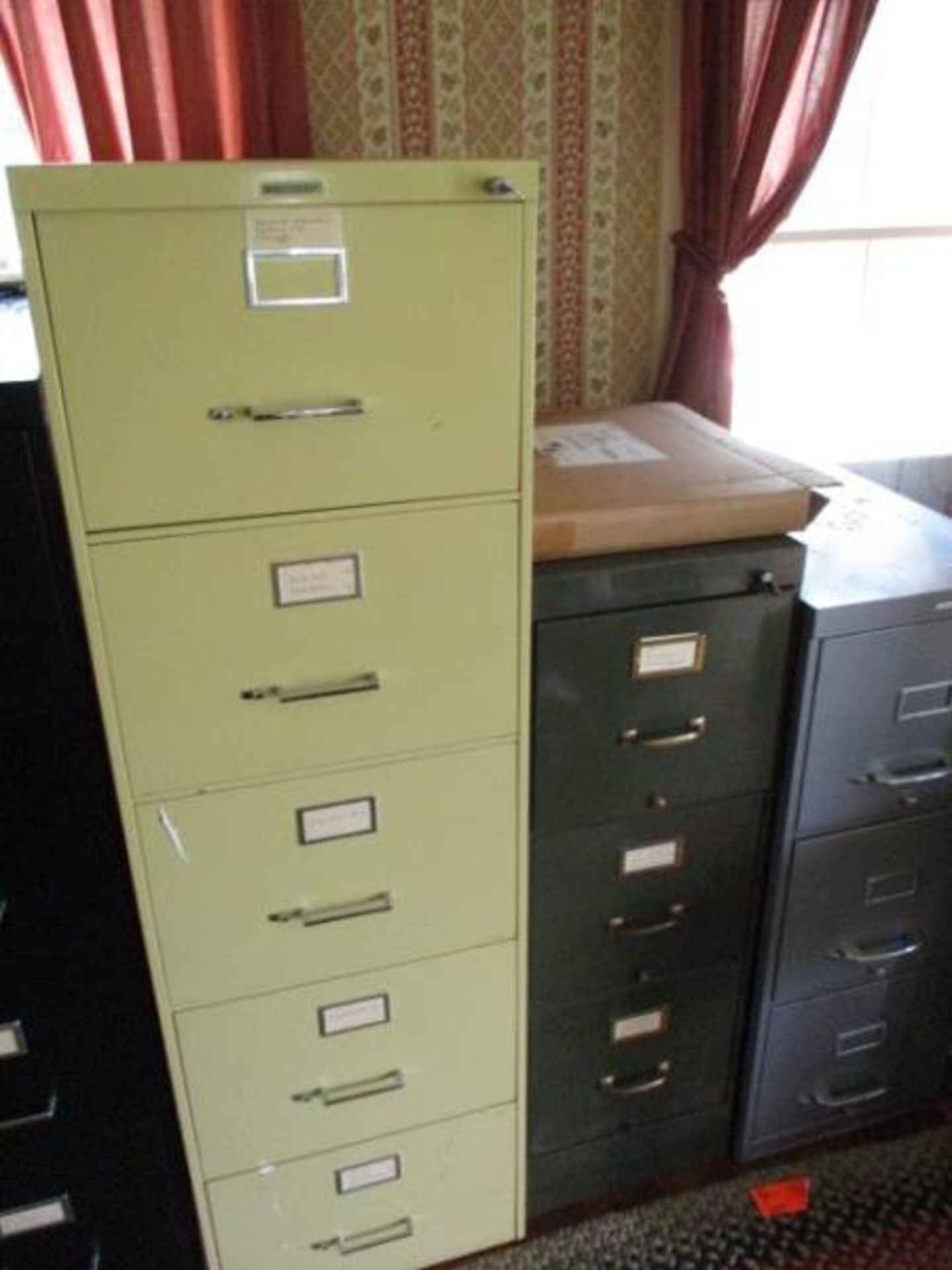 6 File Cabinets - (3) 4 drawer, (1) 5 drawer, (2) 3 drawer - Image 3 of 4