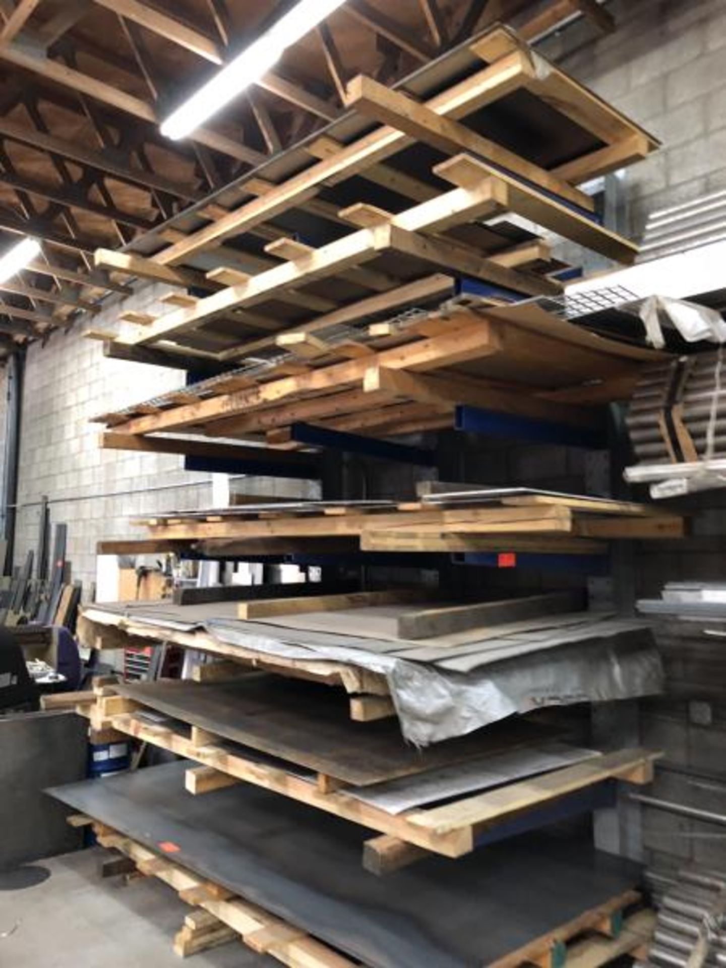 6 Shelf metal stock rack, 8' (Rack Only)