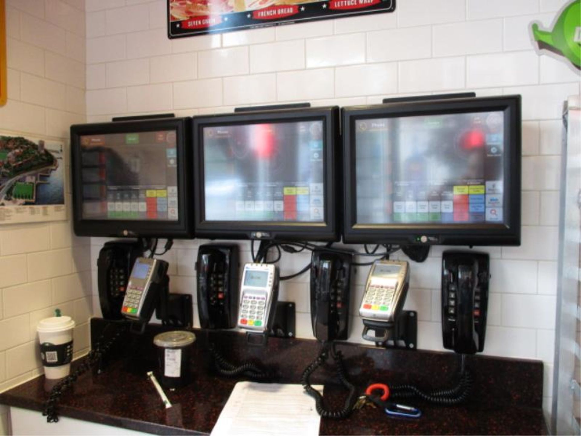 POS System by PDQ / Signature Systems, w/ (2) Touch Screen Counter Terminals, (2) Metal Cash - Image 5 of 8