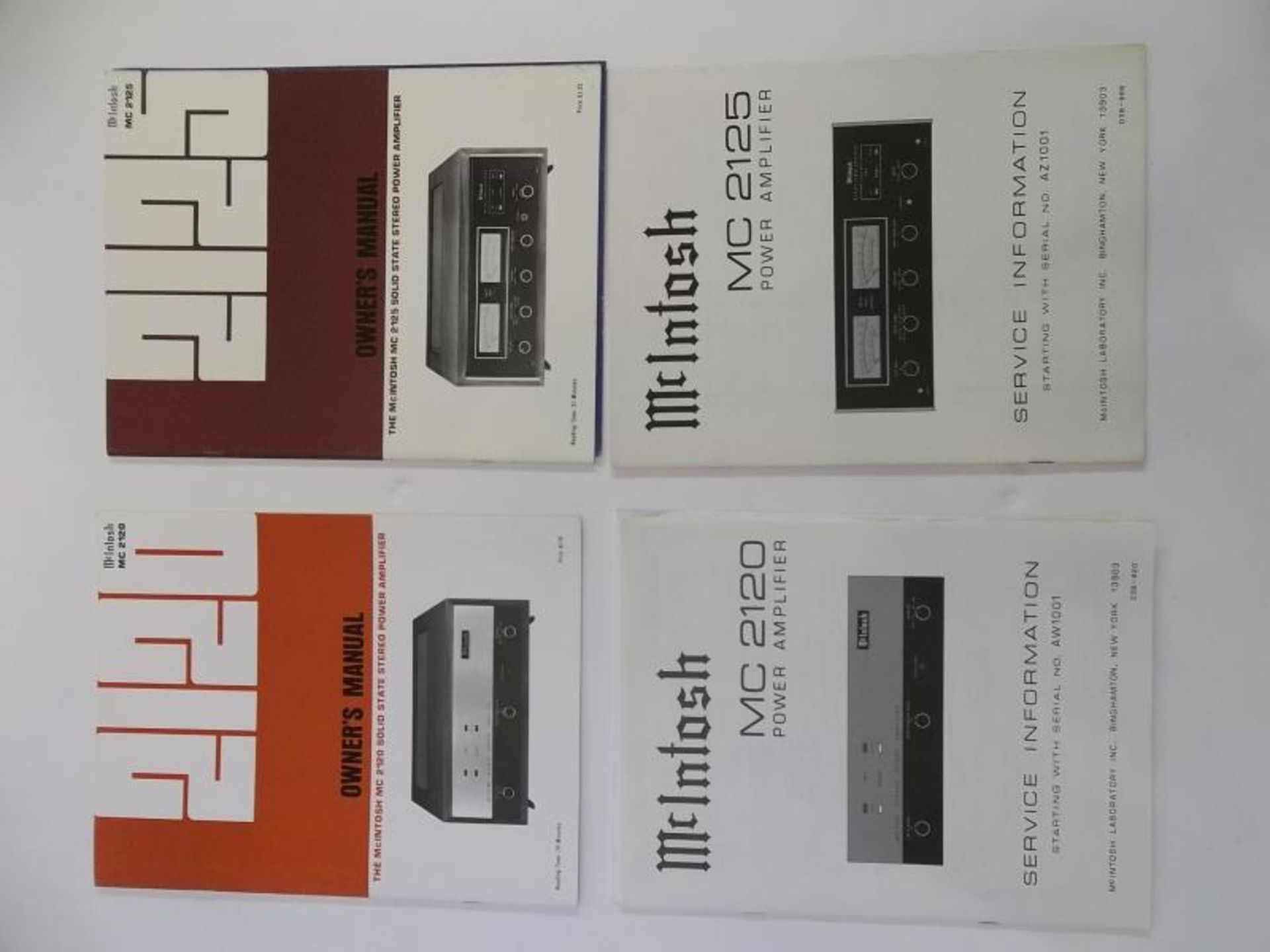Lot of 8 - McIntosh (2) owner's manual and service info for environmental equalizers for MQ101 and - Image 4 of 5