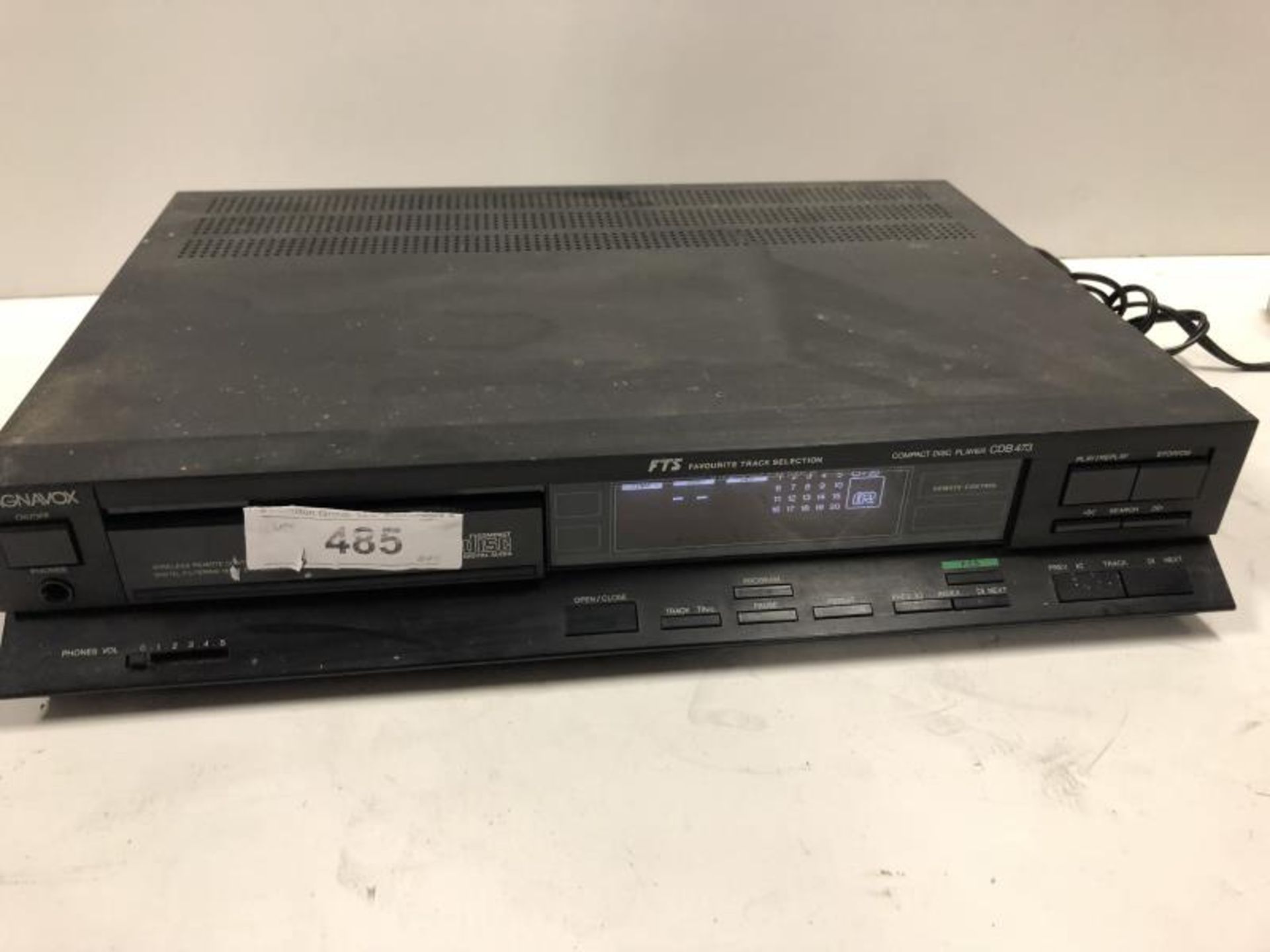 Magnavox Compact Disc Player, CDB473, tested - powers up