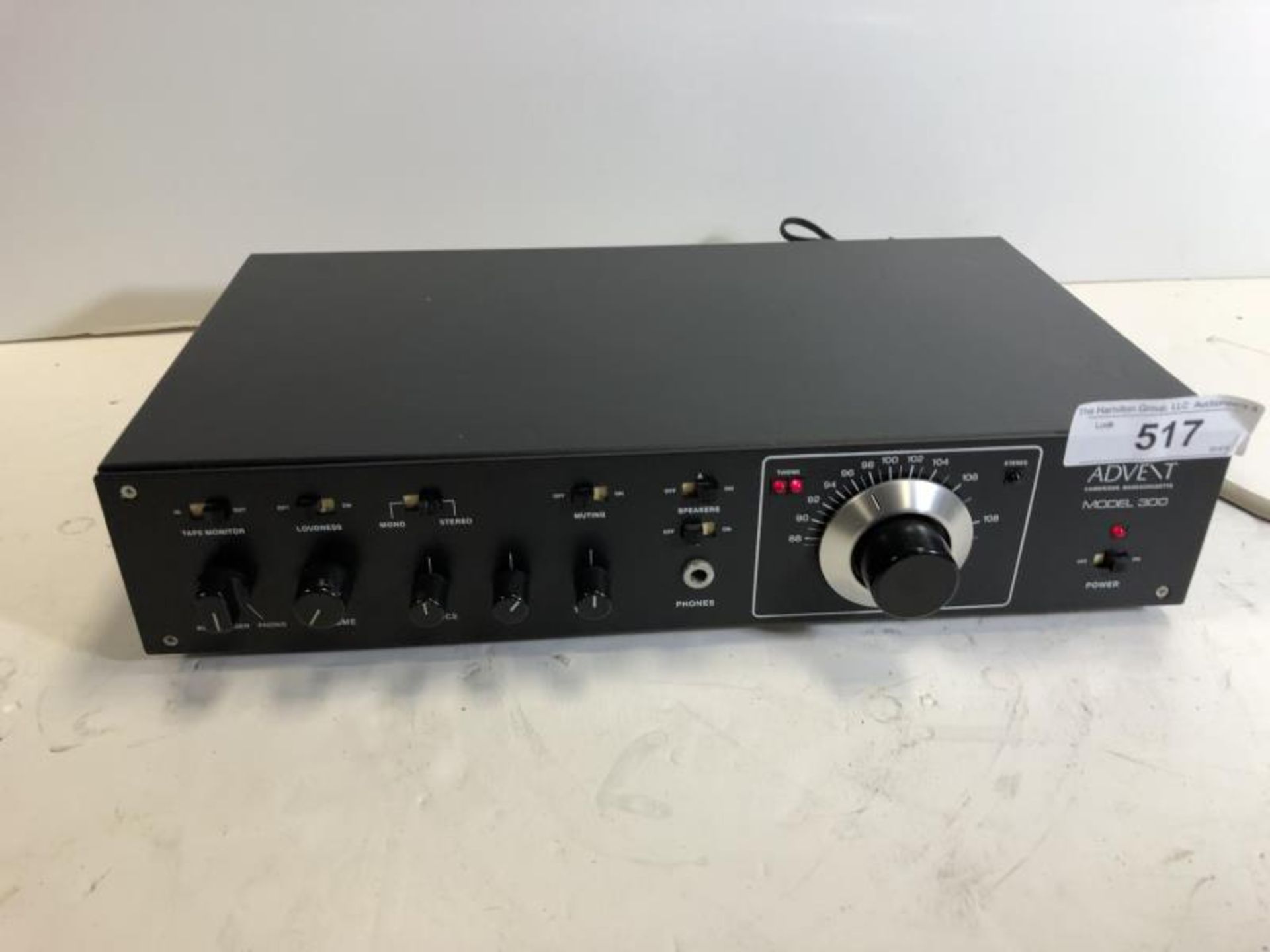 Advent Model 300 stereo tuner, tested - powers up