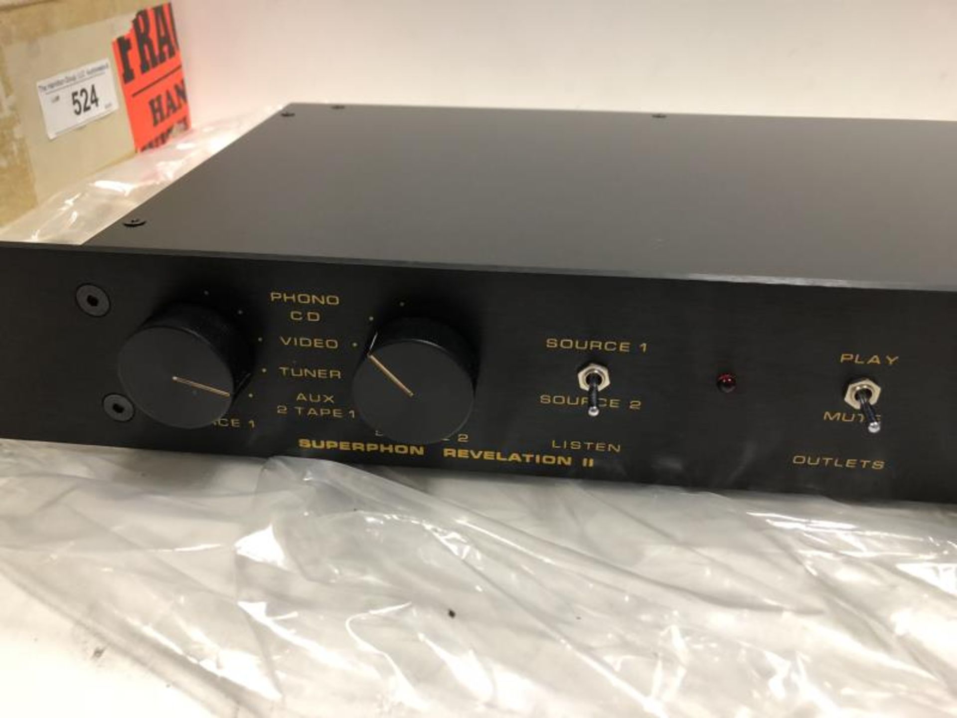 Super Phon Pre amp, s # 2695, with rack mount, in orig box - Image 2 of 6