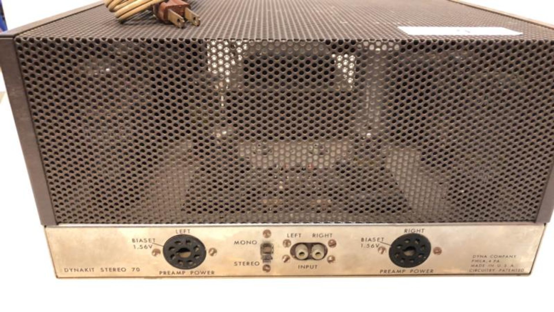 dynakit stereo 70 tube amp, w/ tubes and extra dynaco cage - Image 2 of 7