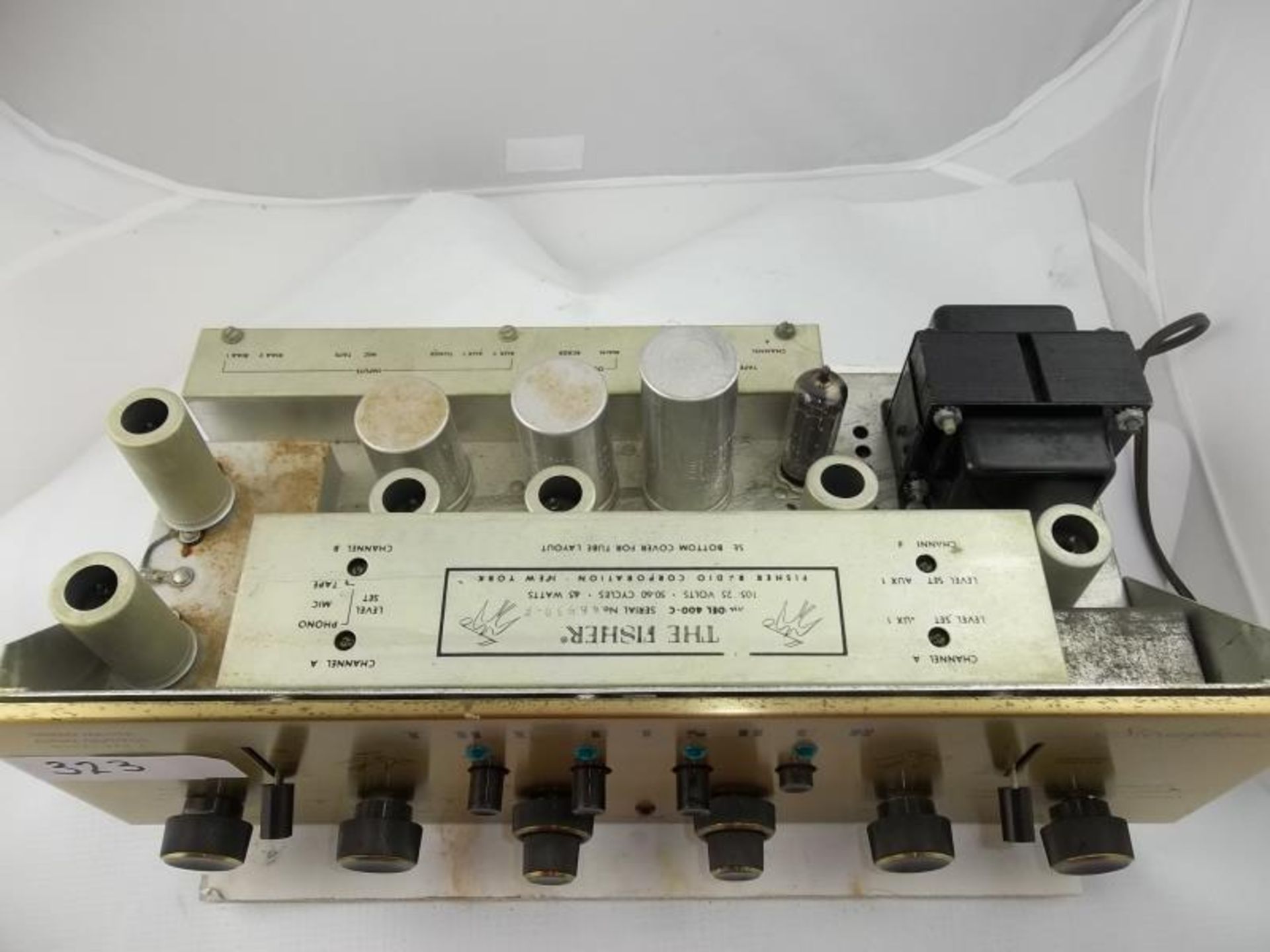 The Fisher model 400-C stereophonic receiver, audio control, no case, s#46939-F - Image 5 of 6