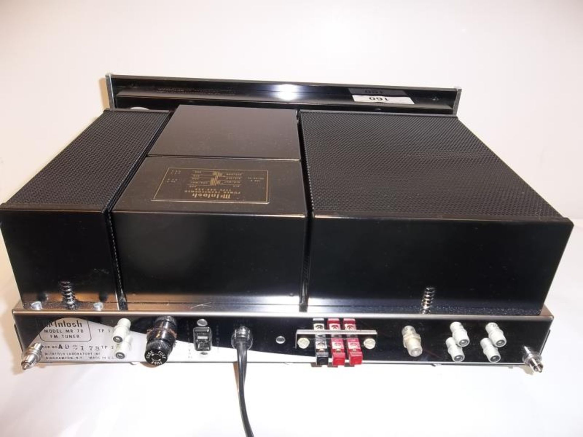 McIntosh MR 78, FM Tuner, with cage, no case, face trim needs reglueing, s # AD2178, tested - powers - Image 4 of 4