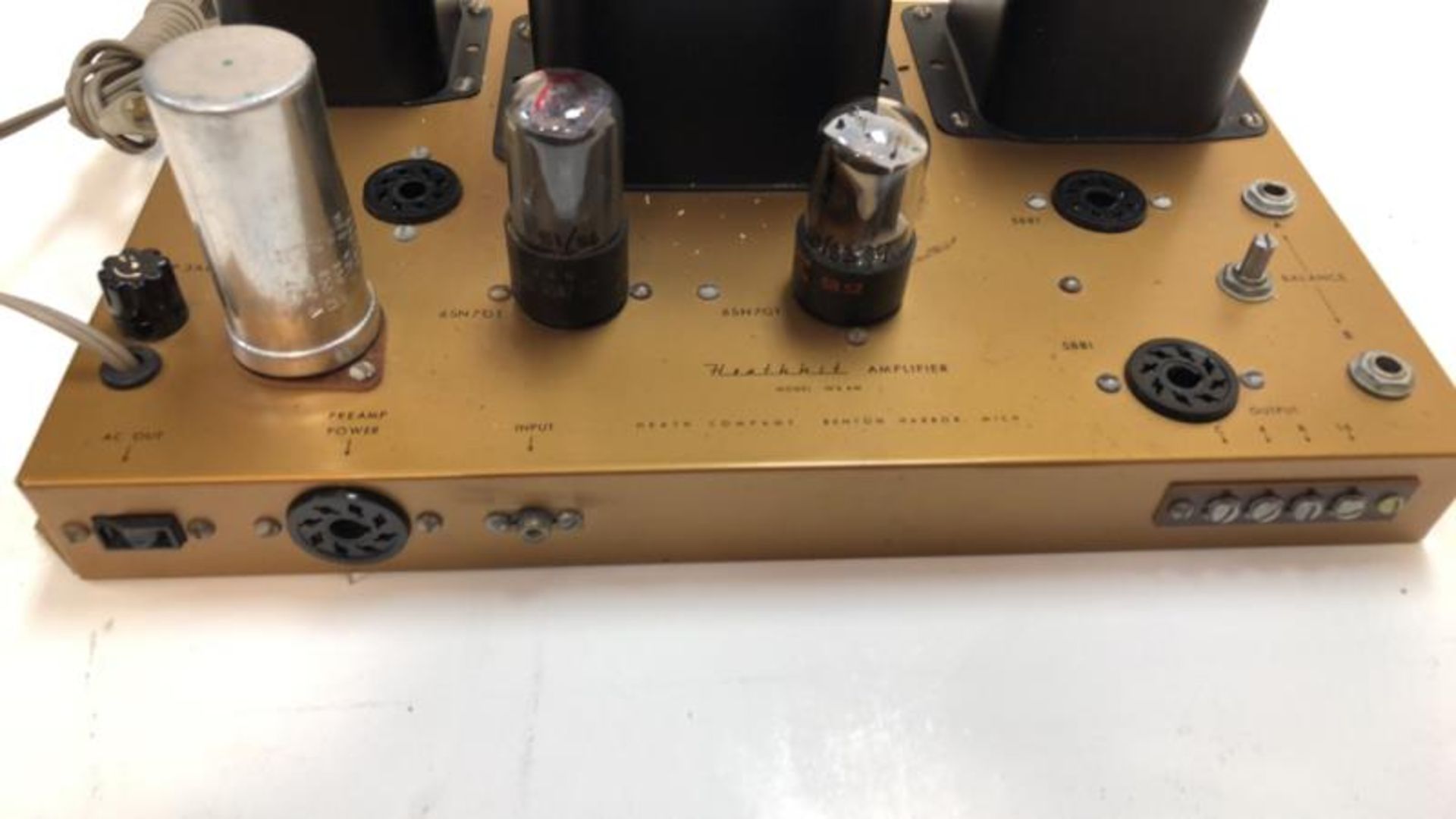 Heathkit amp, model W4-AM, Heath Co, missing tubes - Image 2 of 7