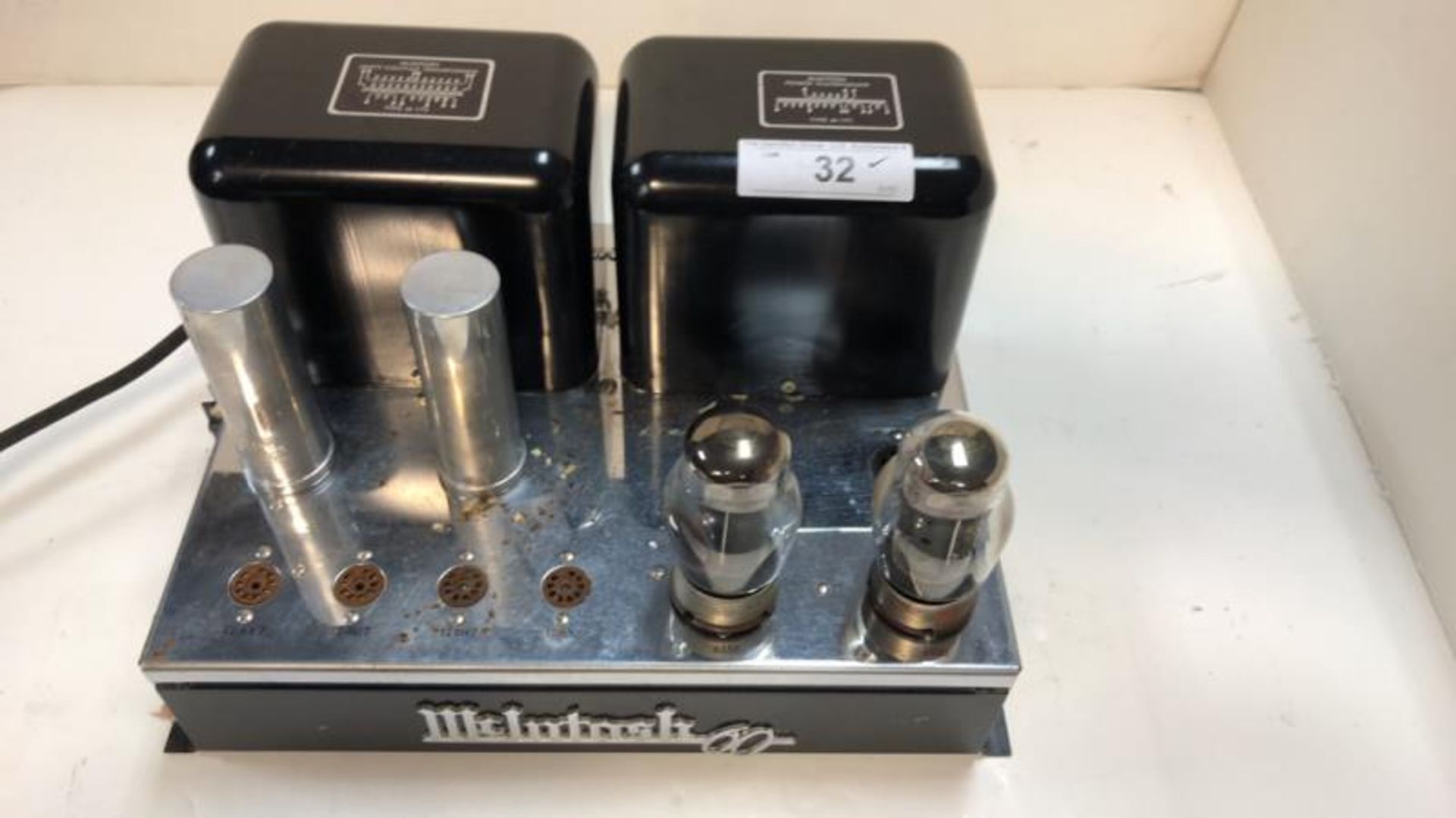 McIntosh MC 60, stereo tube power amp, missing tubes, s # 4442, pitted, tested - powers up - Image 2 of 6