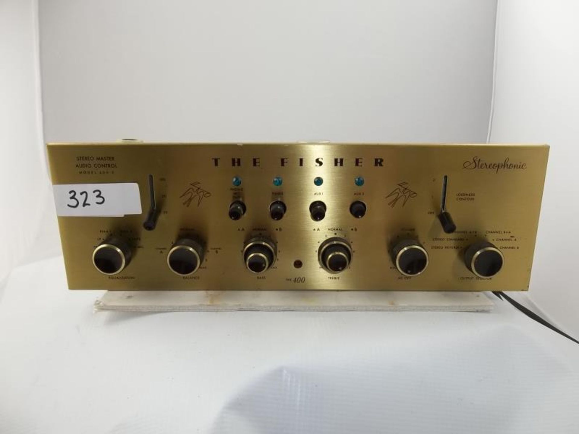 The Fisher model 400-C stereophonic receiver, audio control, no case, s#46939-F