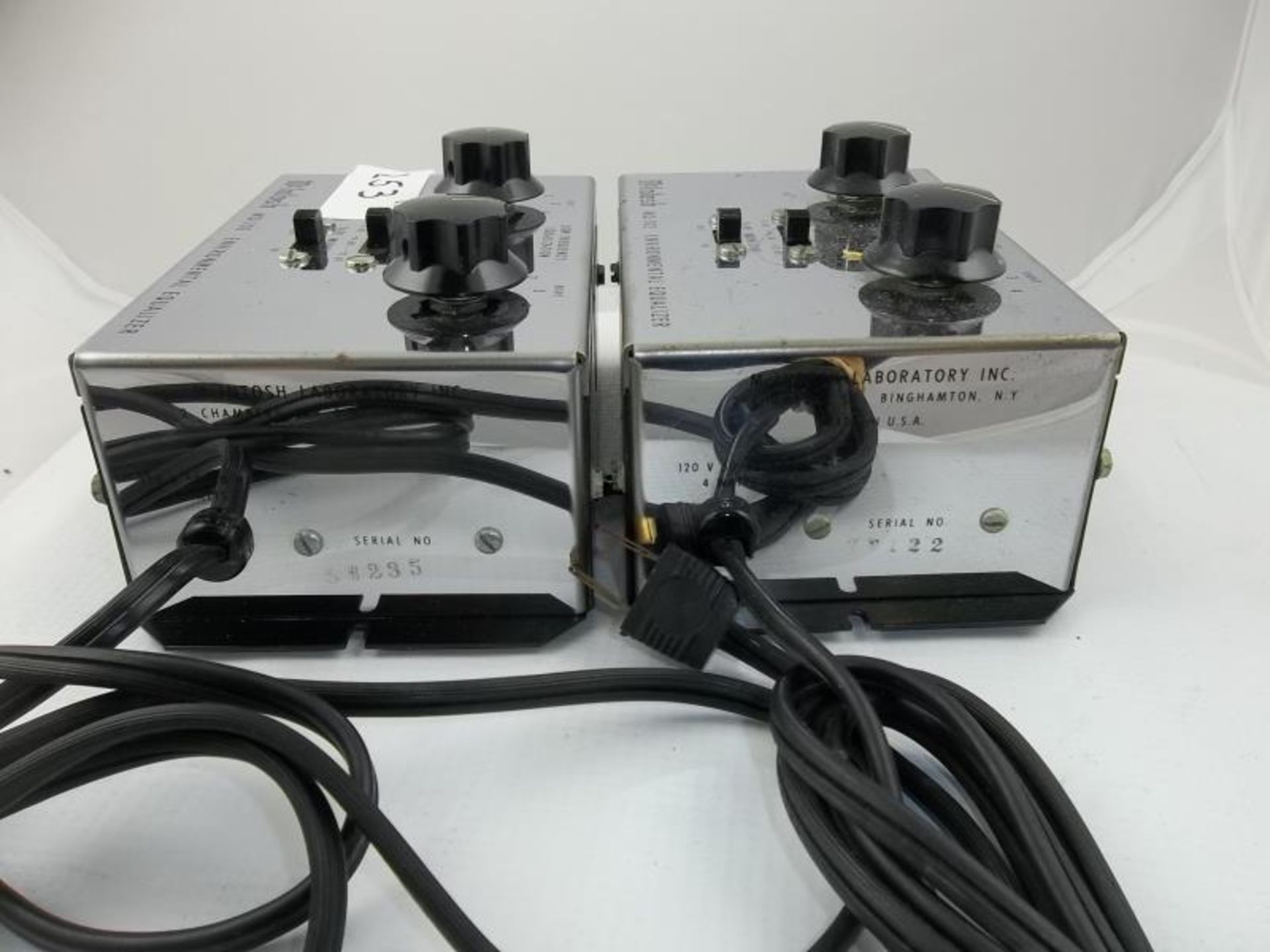 2 McIntosh MQ 102 Environmental Equalizers, s# 5W235 and s# 7WL22, not tested - Image 3 of 3