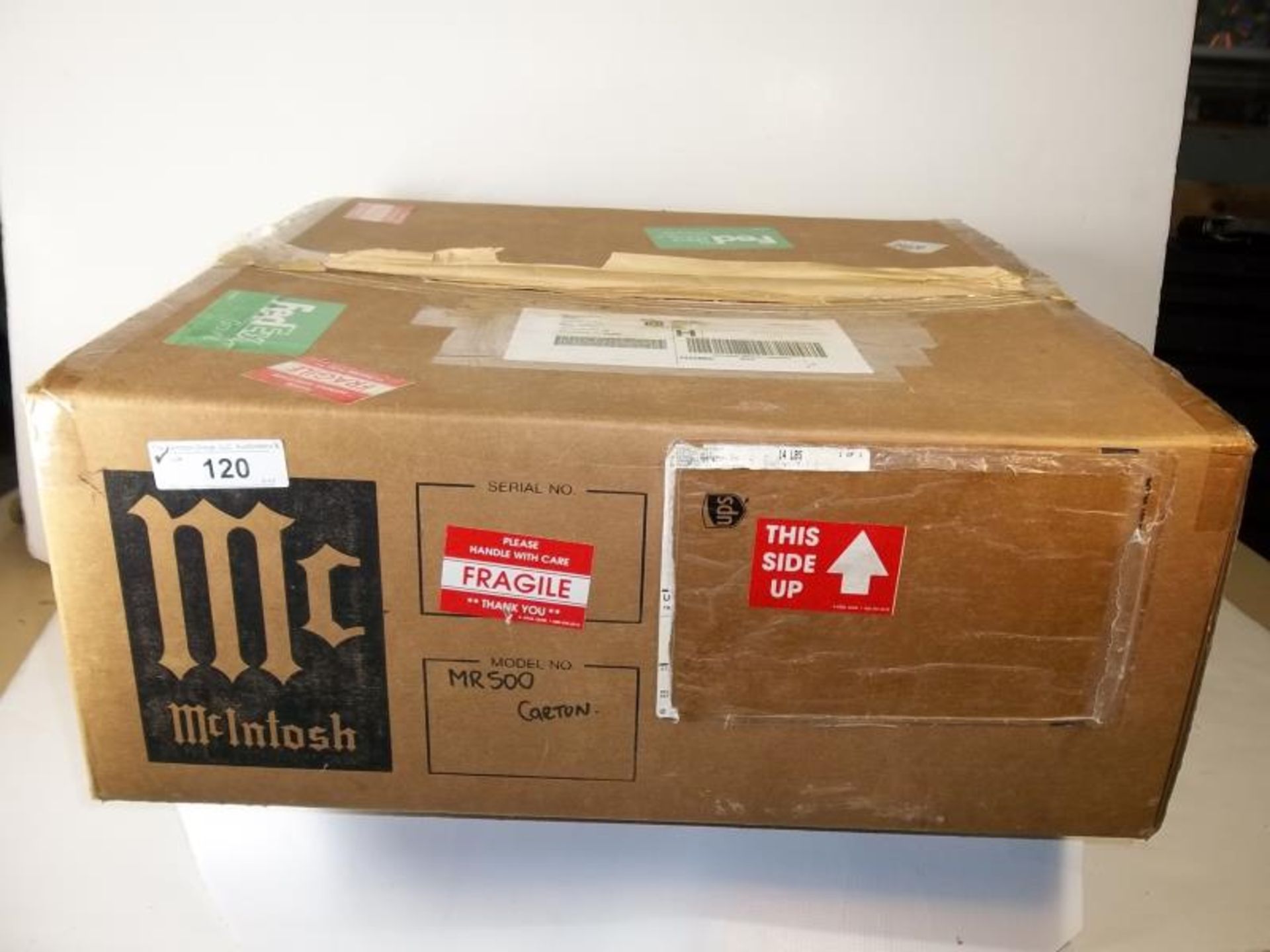 McIntosh MR-500 Digital FM Tuner, no case, in McIntosh cardboard box, s#DF1587 - tested - powers up