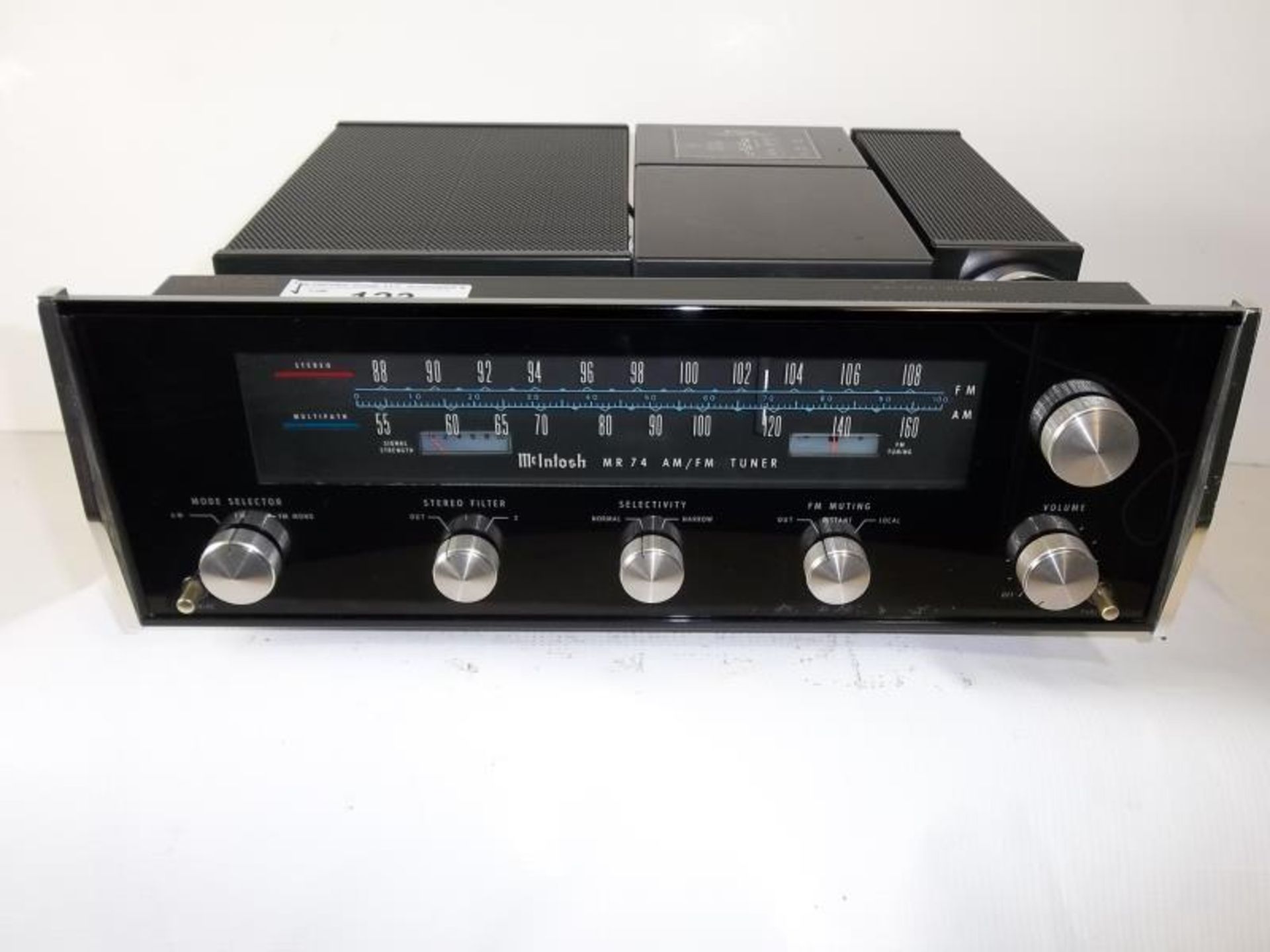 McIntosh MR-74 Stereophonic AM FM Tuner, no case, s # AC6261, tested - powers up