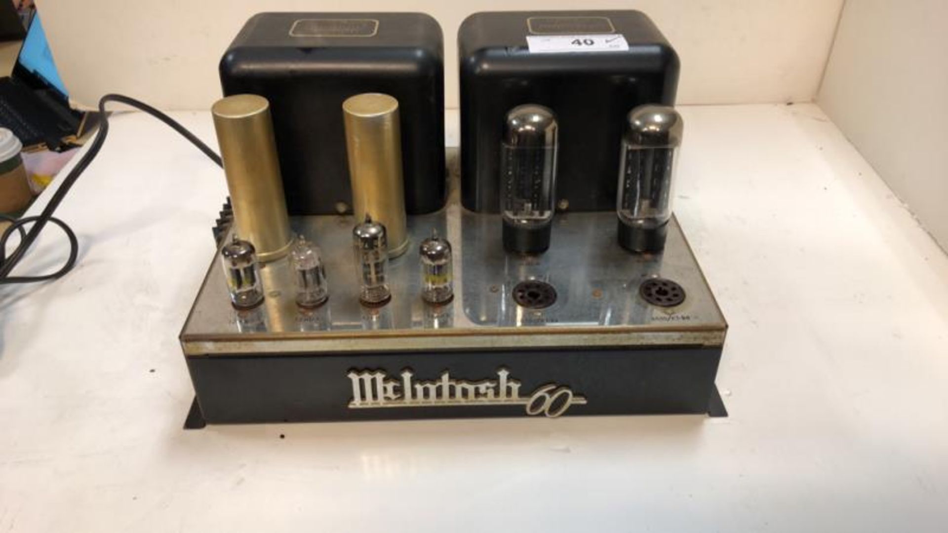 McIntosh MC 60, stereo tube power amp, missing tubes, pitted, tested - powers up