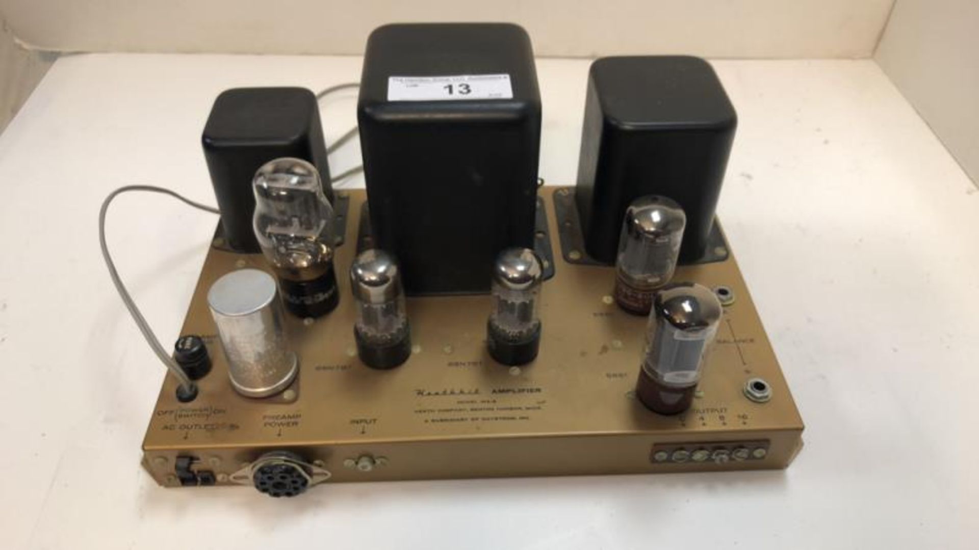 Heathkit amp, model W4-B, Heath Co, w/ tubes