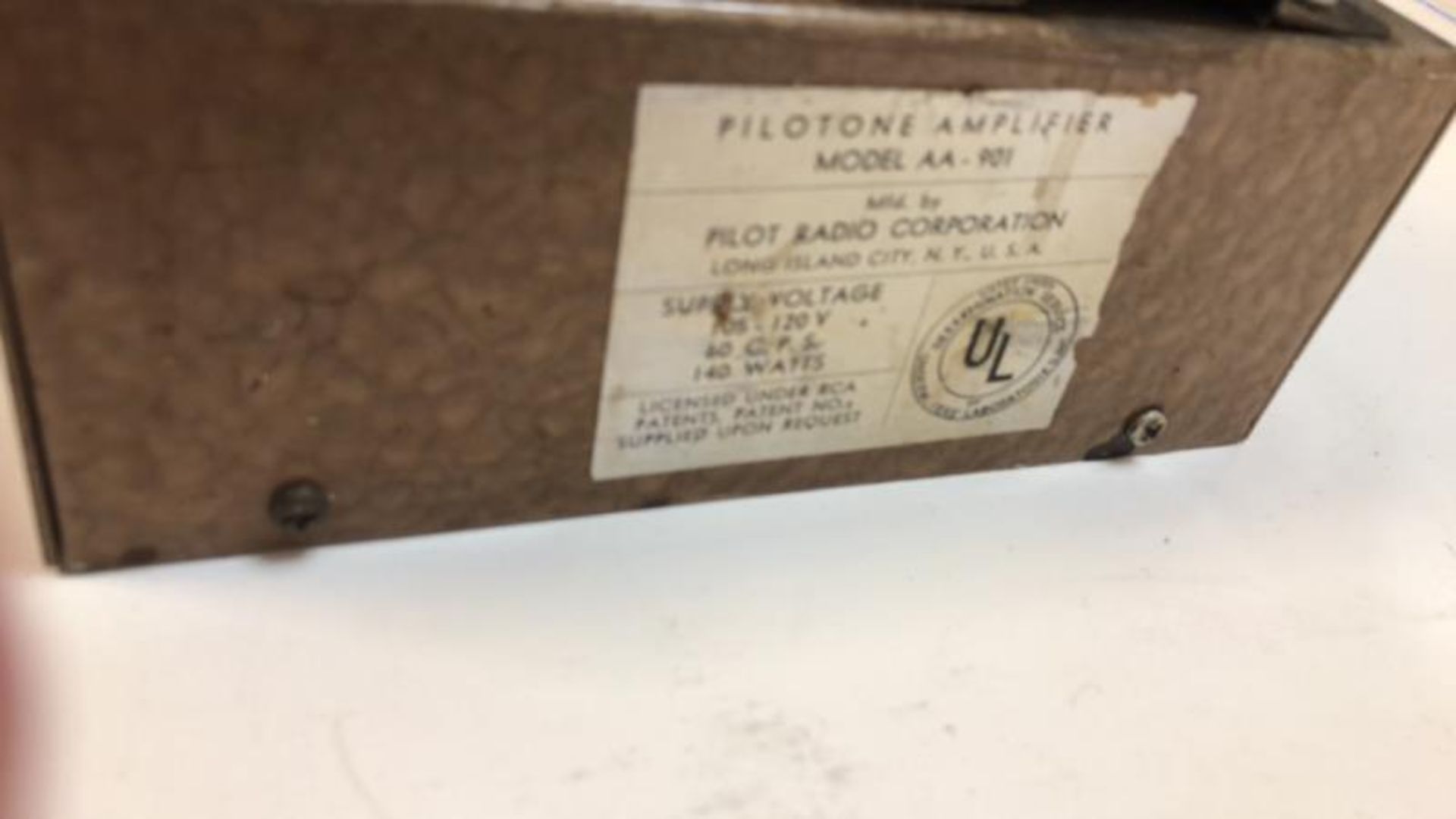 Pilotone high fidelity amp, model AA-901, no tubes - Image 8 of 8