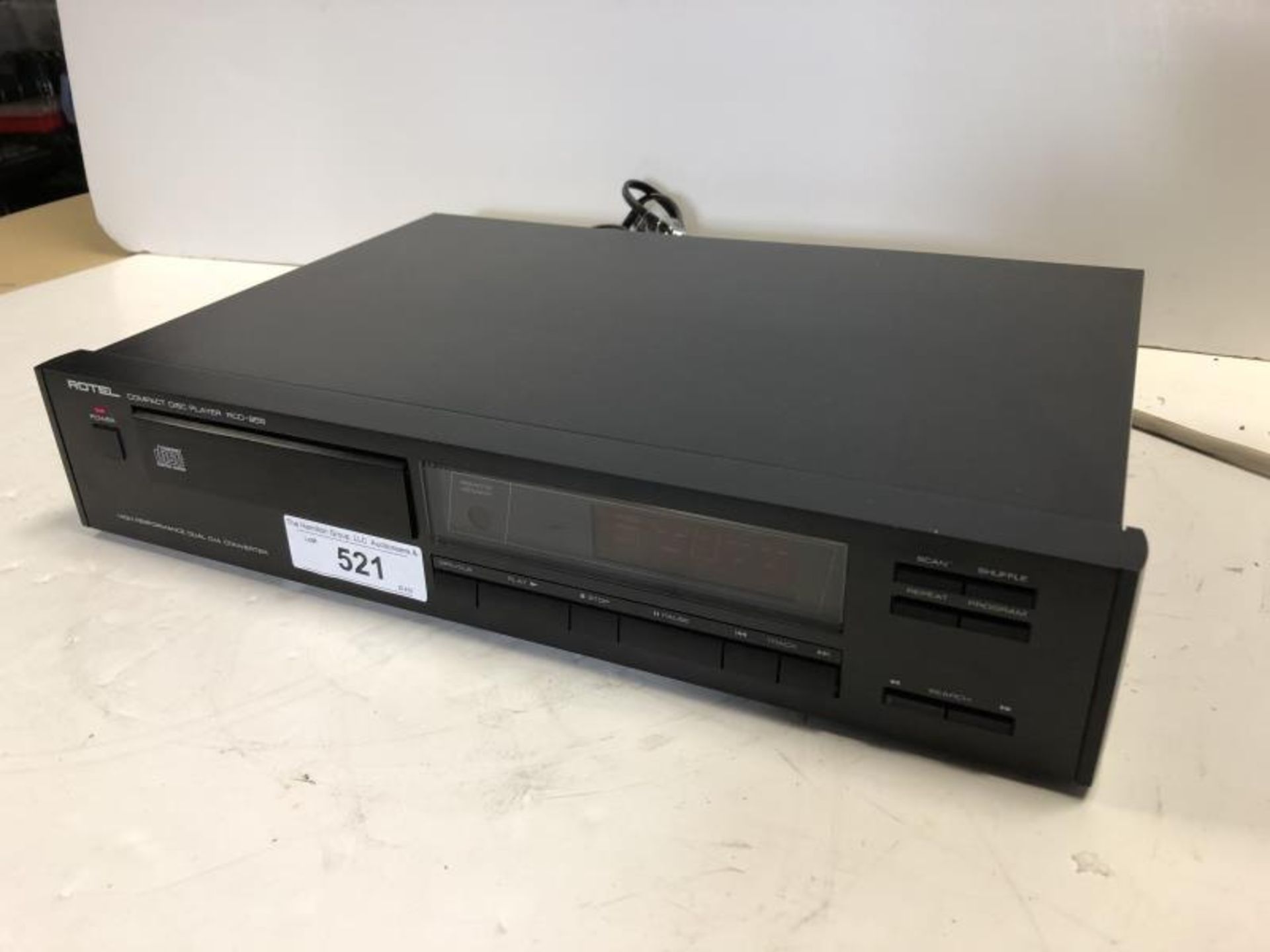 Rotel RCD 855 compact disc player dual converter, tested - powers up - Image 3 of 5