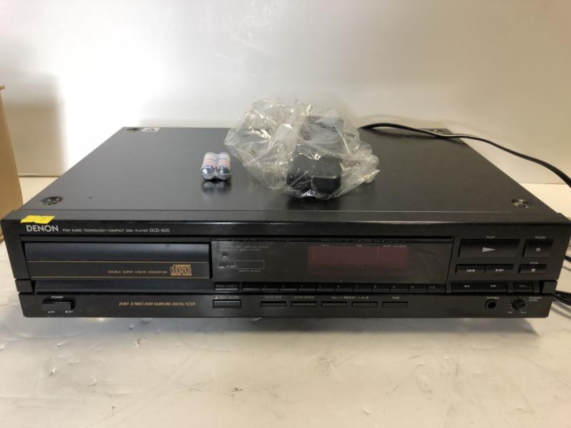 Denon model DCD 620 CD player, with remote, in orig box, tested - powers up