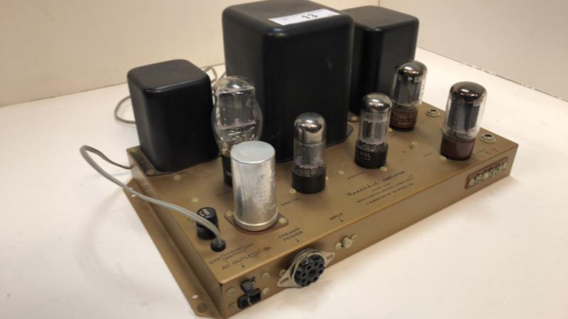 Heathkit amp, model W4-B, Heath Co, w/ tubes - Image 3 of 5