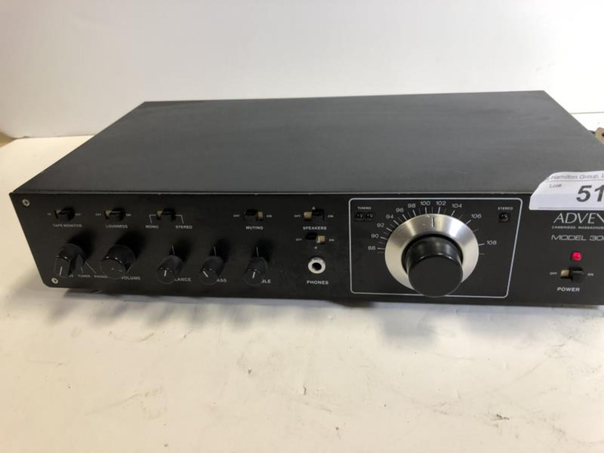 Advent Model 300 stereo tuner, tested - powers up