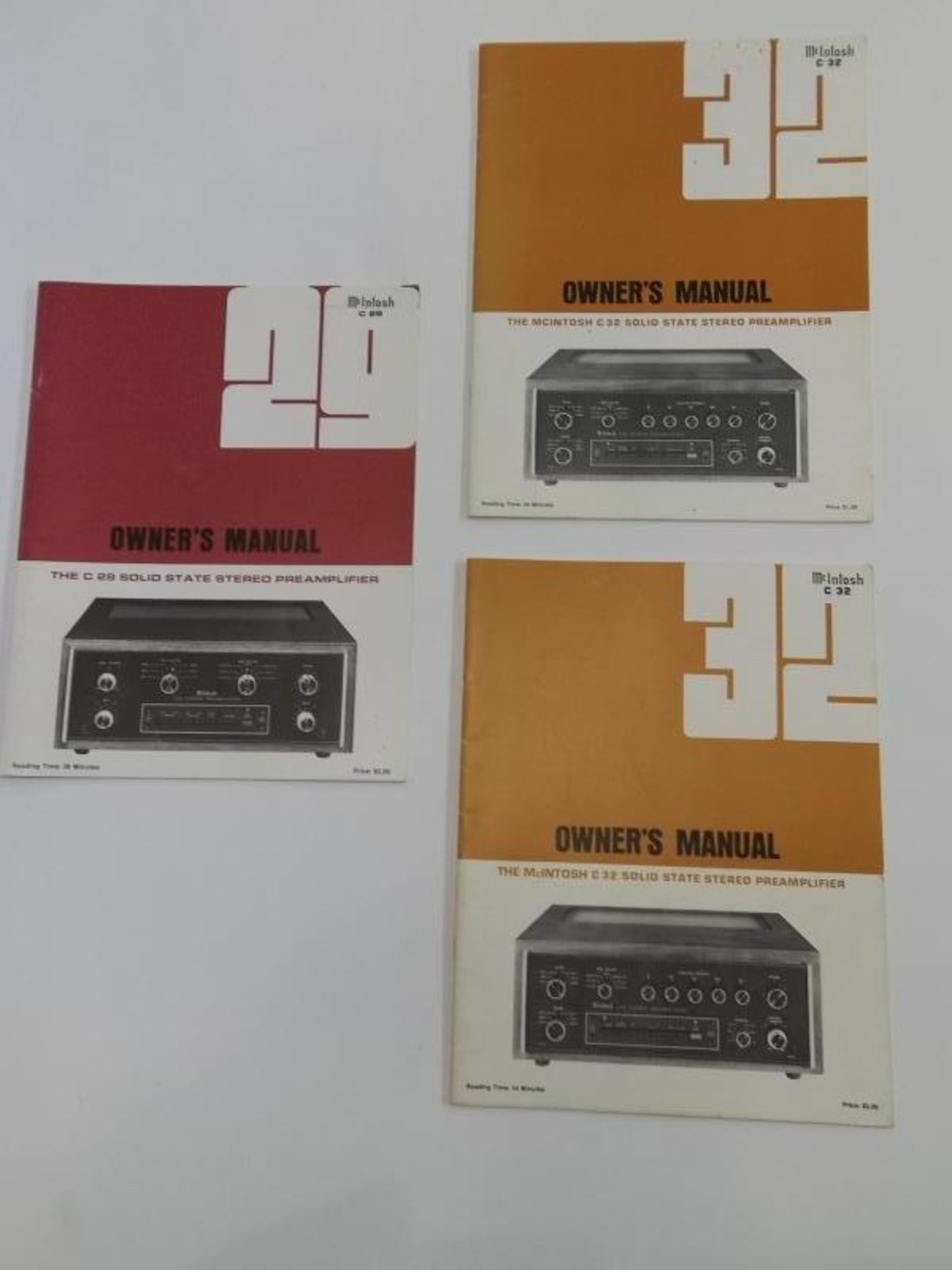 Lot of 12 McIntosh owner's manual (3) for preamp (1) C29, (2) C32, and (7) FM Stereo Tuner owner's - Image 2 of 4