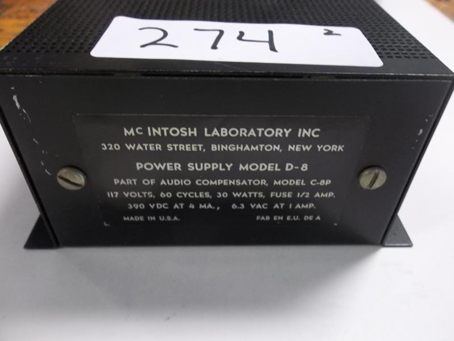 Lot of 5 - McIntosh power supply, 2 model D-8 and 3 model D-8A, some wear and tear, rust - Image 5 of 14