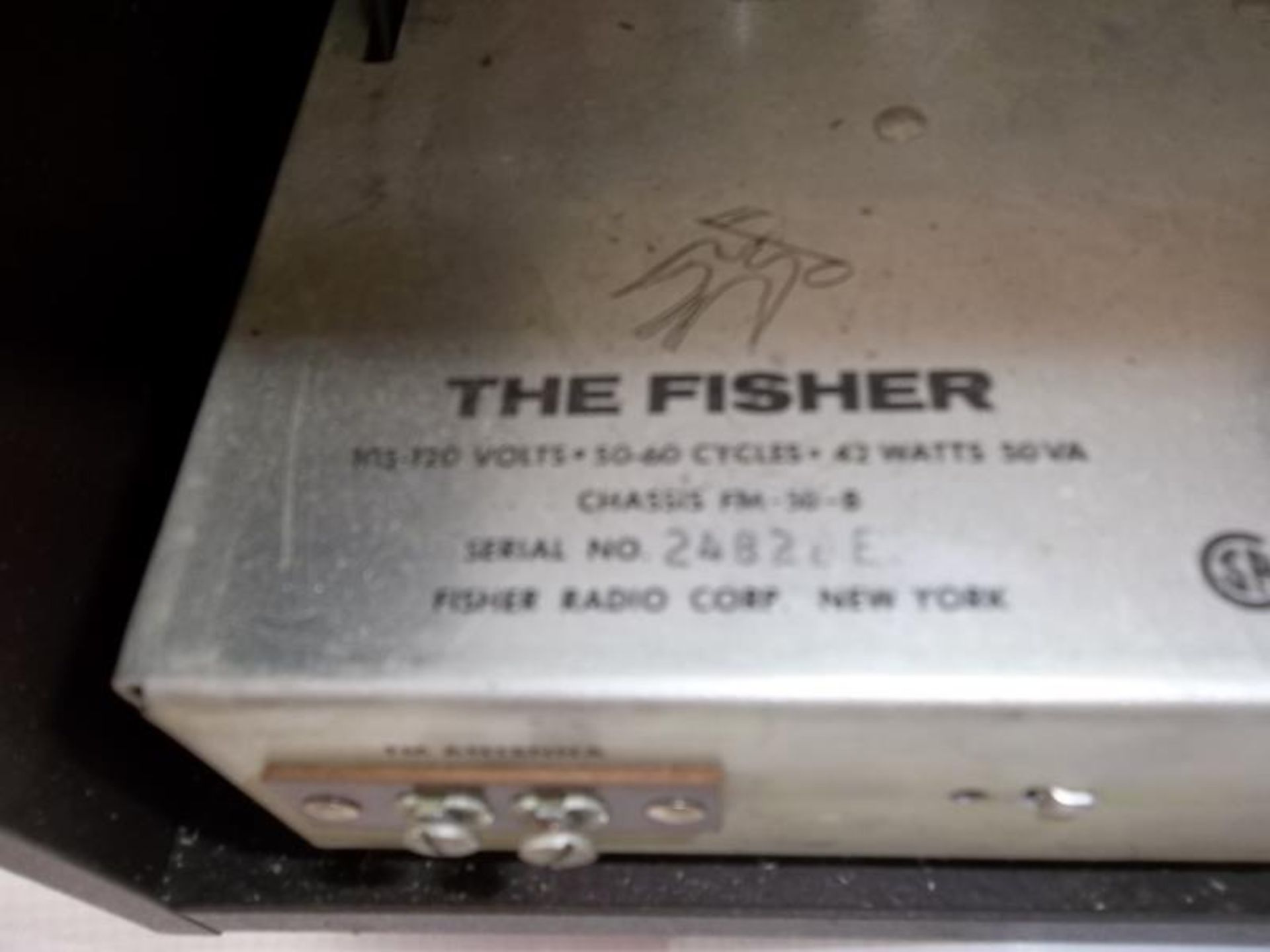The Fisher model FM 50-B tuner, in case, s#2482E - Image 6 of 6