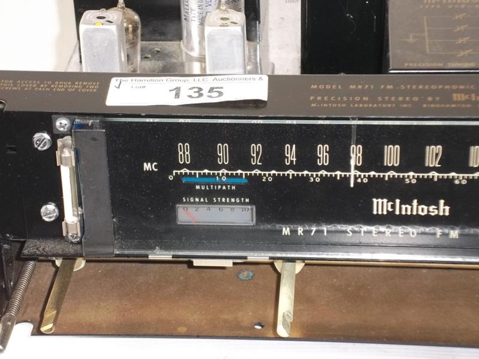 McIntosh MR-71 Stereo FM Tuner, missing knobs and face plates, no case, s # 60B59, tested - powers - Image 3 of 8