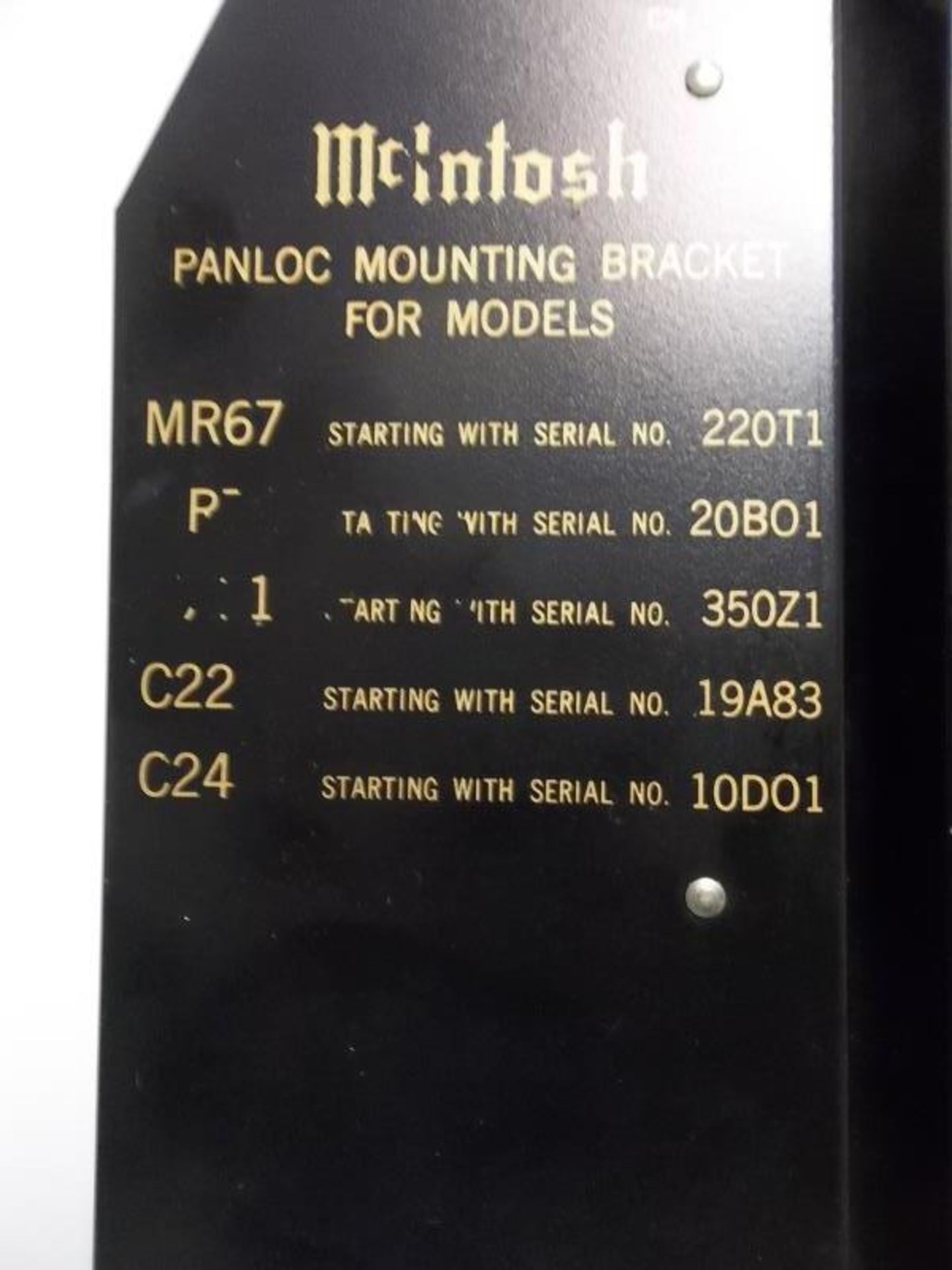 4 Pairs McIntosh panloc mounting brackets for models MR67, MR71, MX110, C22, C24 some wear and tear, - Image 5 of 8