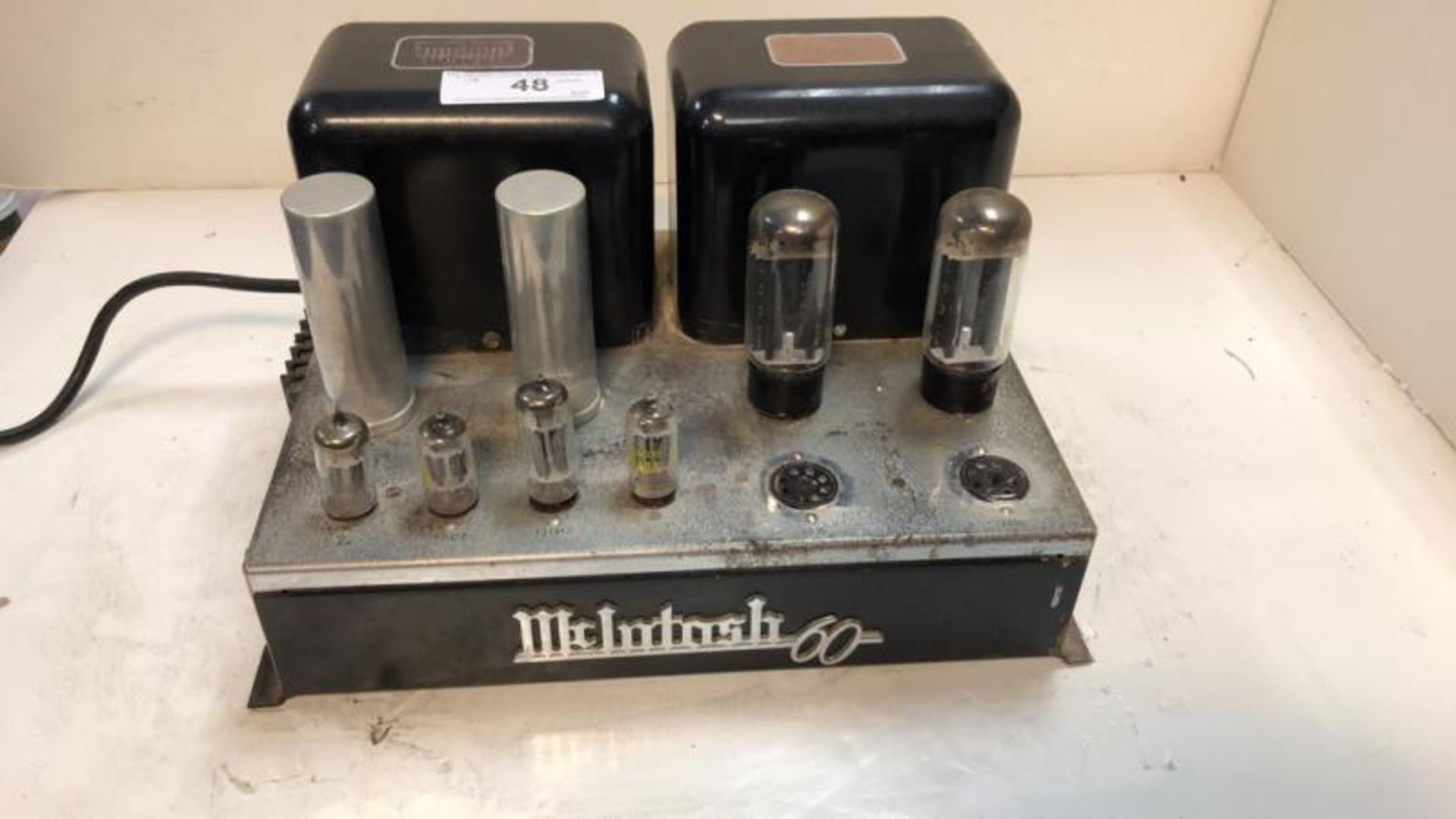 McIntosh MC 60, stereo tube power amp, missing tubes, pitted, tested - does not work