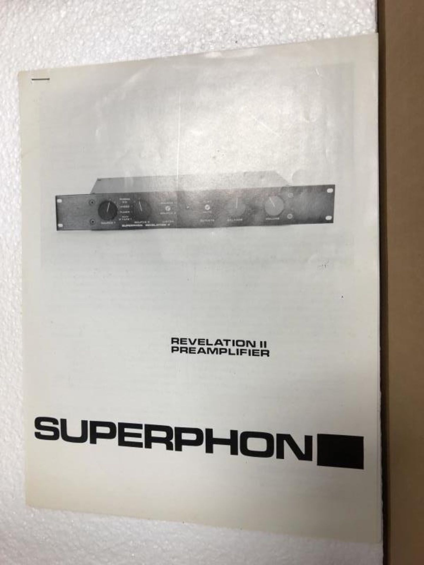 Super Phon Pre amp, s # 2695, with rack mount, in orig box - Image 6 of 6