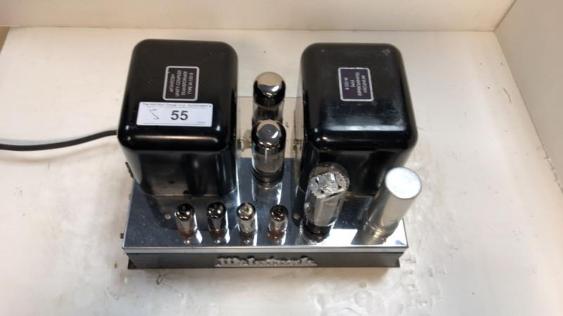 McIntosh MC 30, power transformer amp, w/ tubes, s # 15744, pitted, tested - powers up - Image 2 of 5