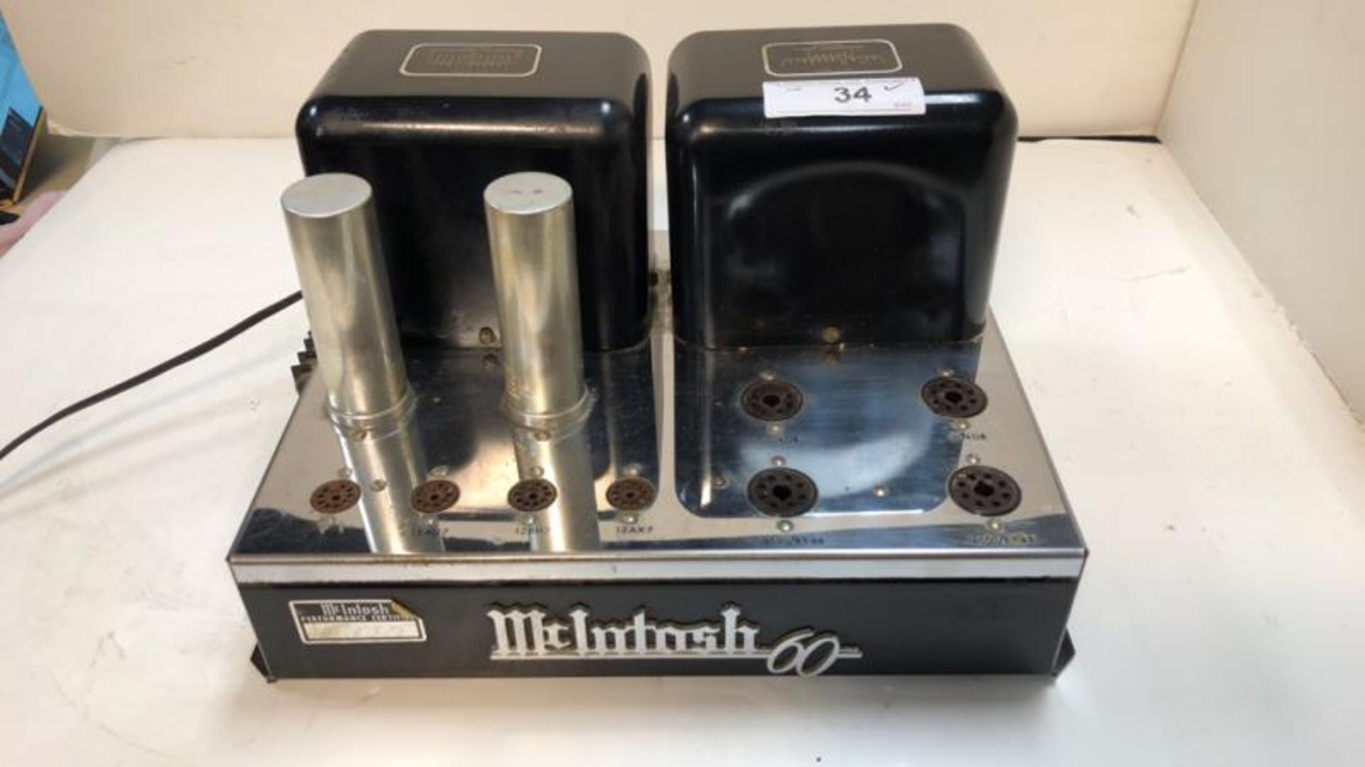 McIntosh MC 60, stereo tube power amp, no tubes, pitted, tested - powers up