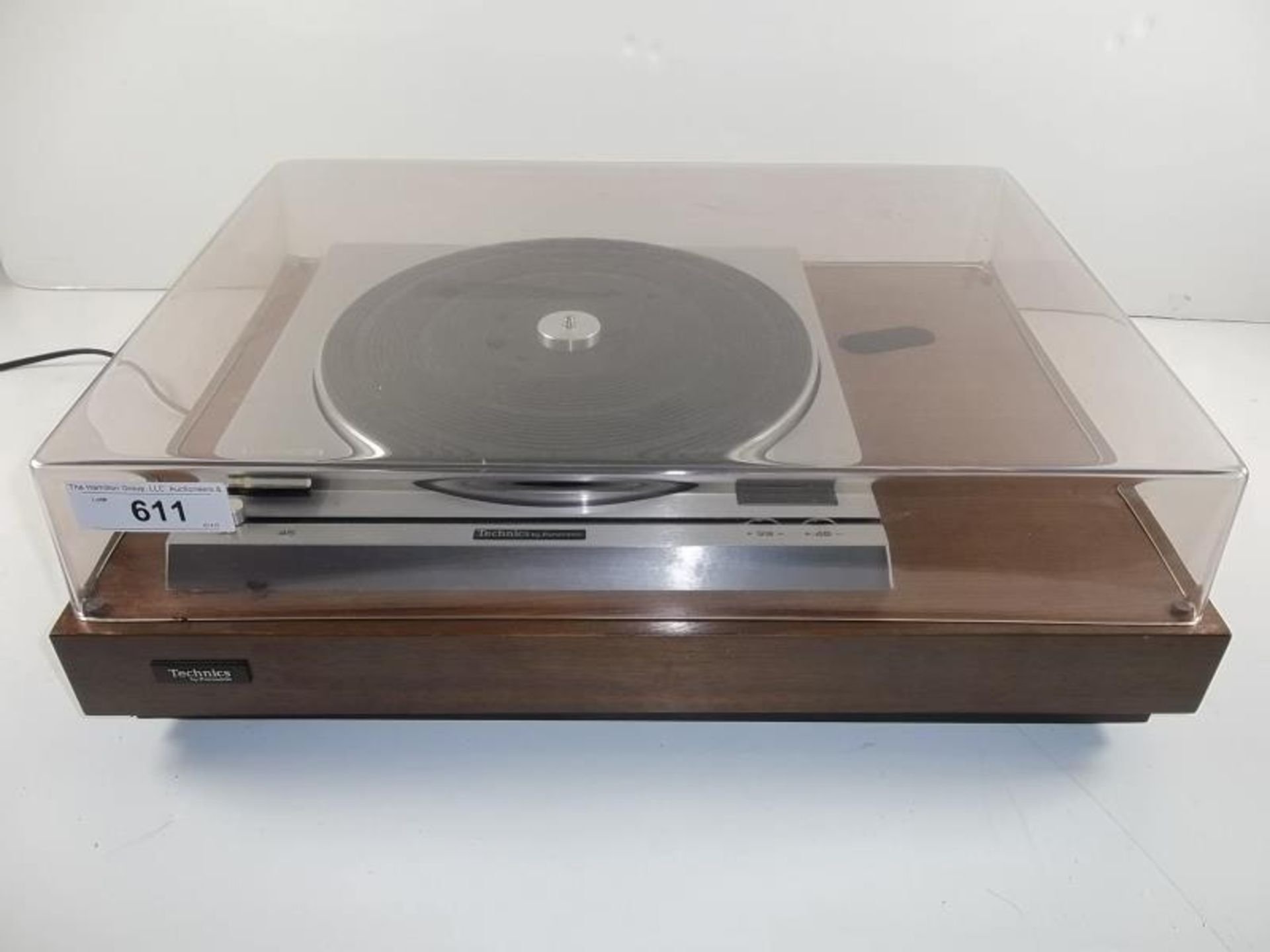 Technics by Panasonic turntable, 33, 45, with plastic dust cover, no arm, Model # SH10B1, s# 001079