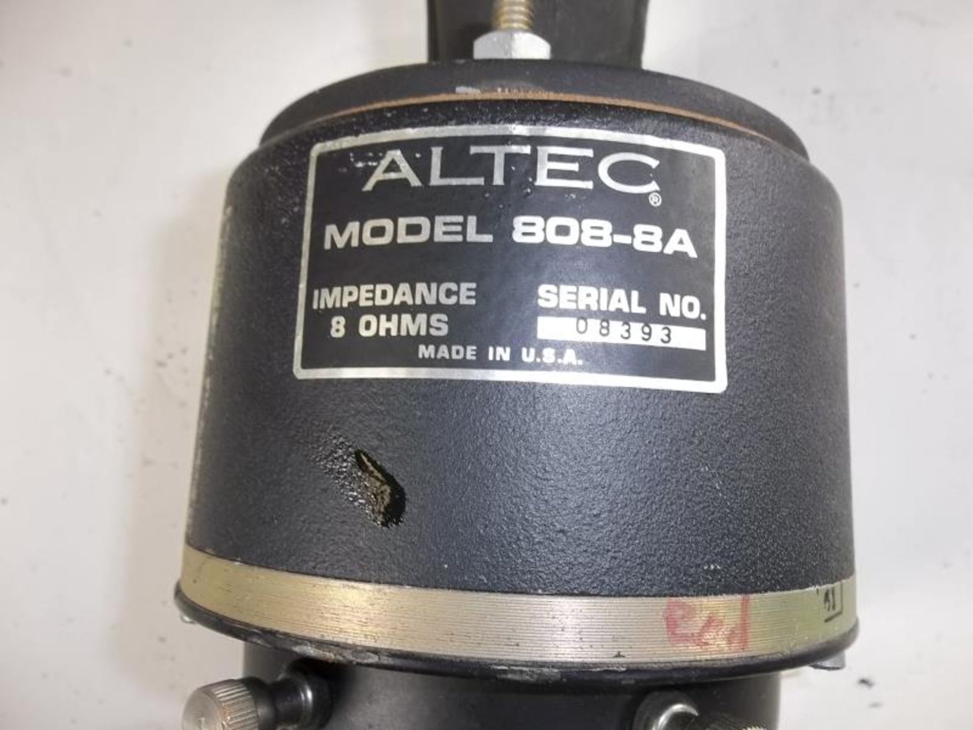 2 Altec theatre horns, black, driver is 808-A, horn is 26" x 10.5" - Image 6 of 7