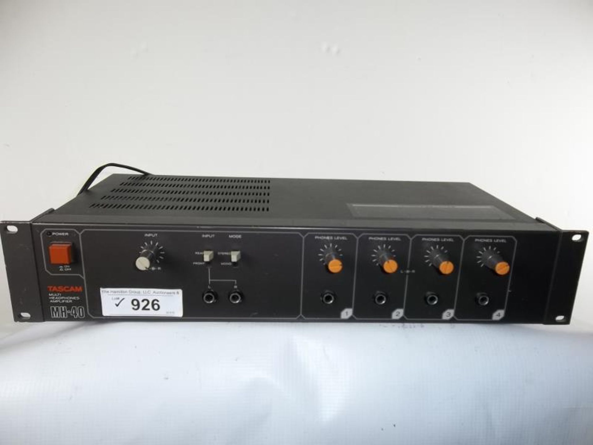 Tascam MH-40 B Multi Headphone Amp, s# 150085, rack mountable, tested - powers up