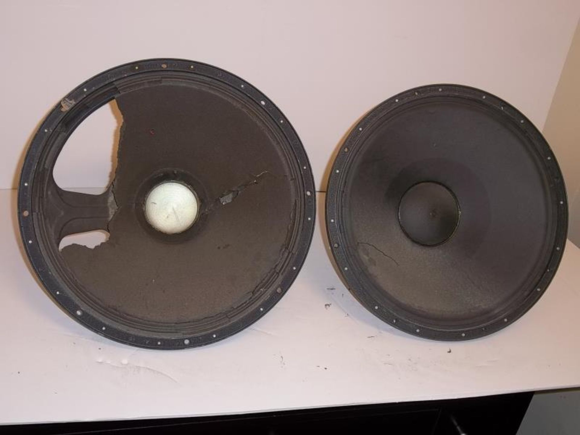 2 Altec loud speakers, 15", one is stamped Altec Lansing Hollywood, one is Altec model 515, S# - Image 2 of 2