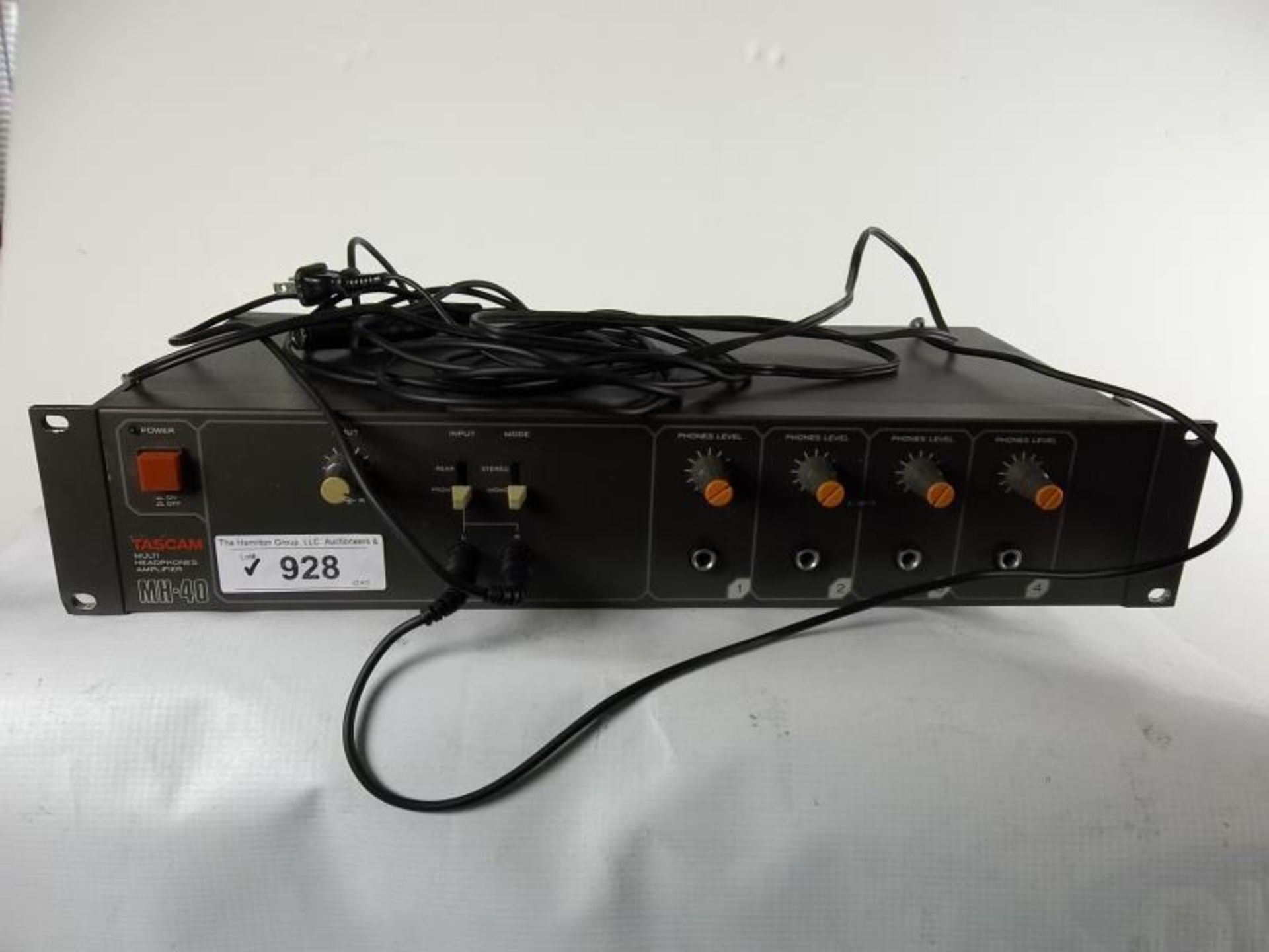 Tascam MH-40 Multi Headphone Amp, s# 100147, rack mountable, tested - powers up - Image 5 of 5