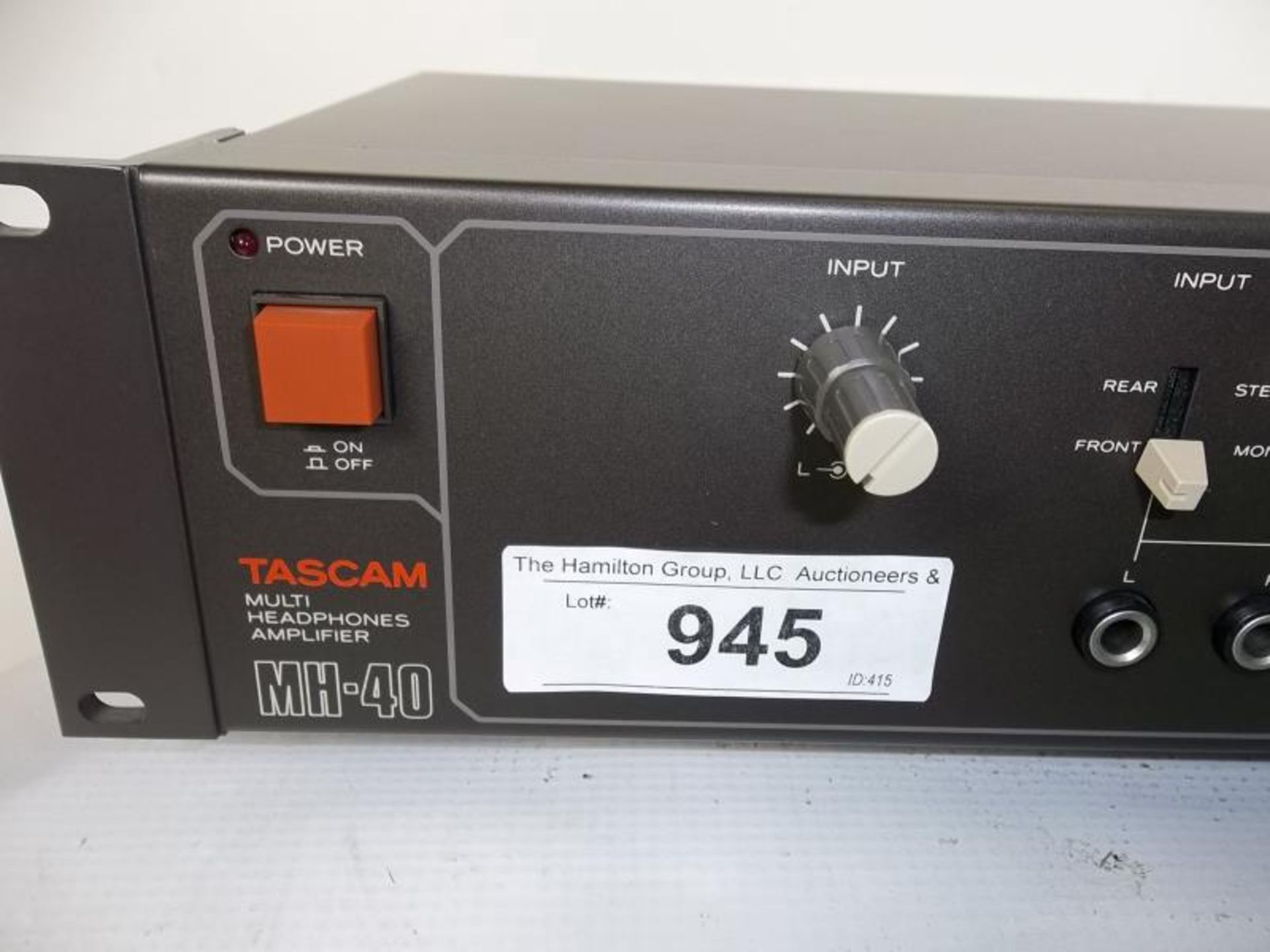 Tascam MH-40 Multi Headphone Amp, s# 70089, rack mountable, in orig box, tested - powers up - Image 2 of 7