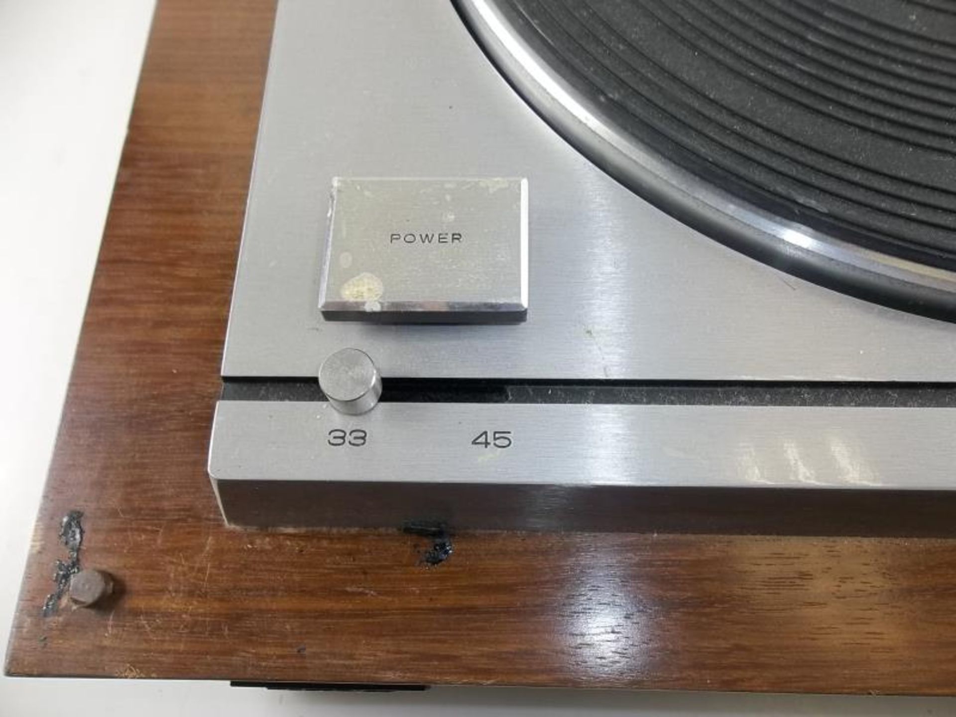 Technics by Panasonic turntable, 33, 45, with plastic dust cover, no arm, Model # SH10B1, s# 001079 - Image 4 of 6