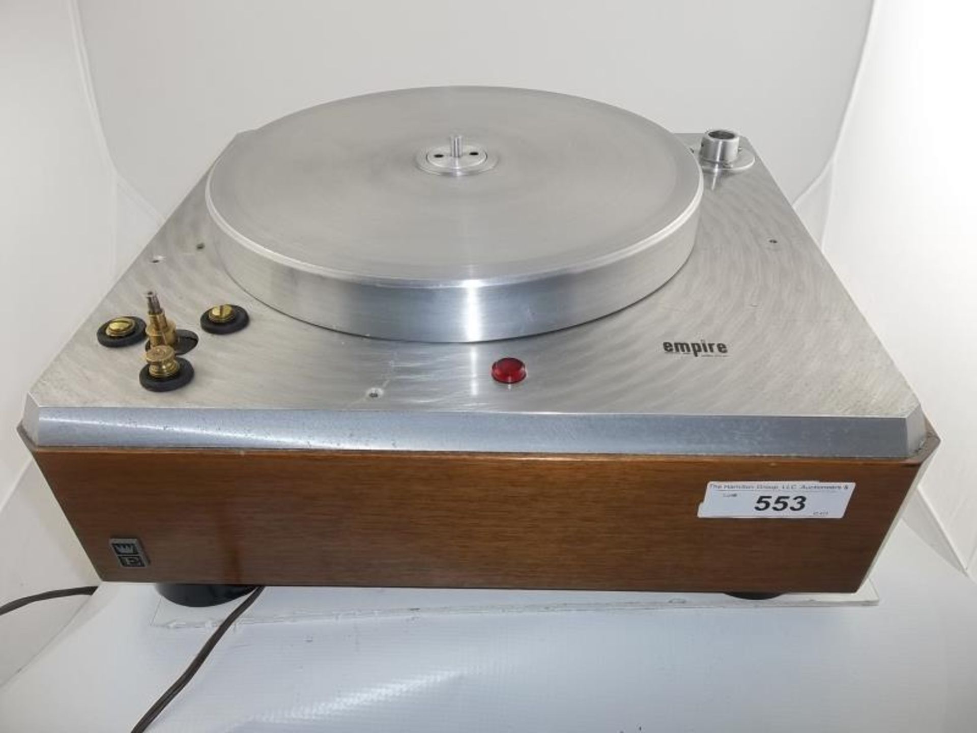 Empire turntable, brushed silver finish, no arm, no corner plate, no mat, #G484214