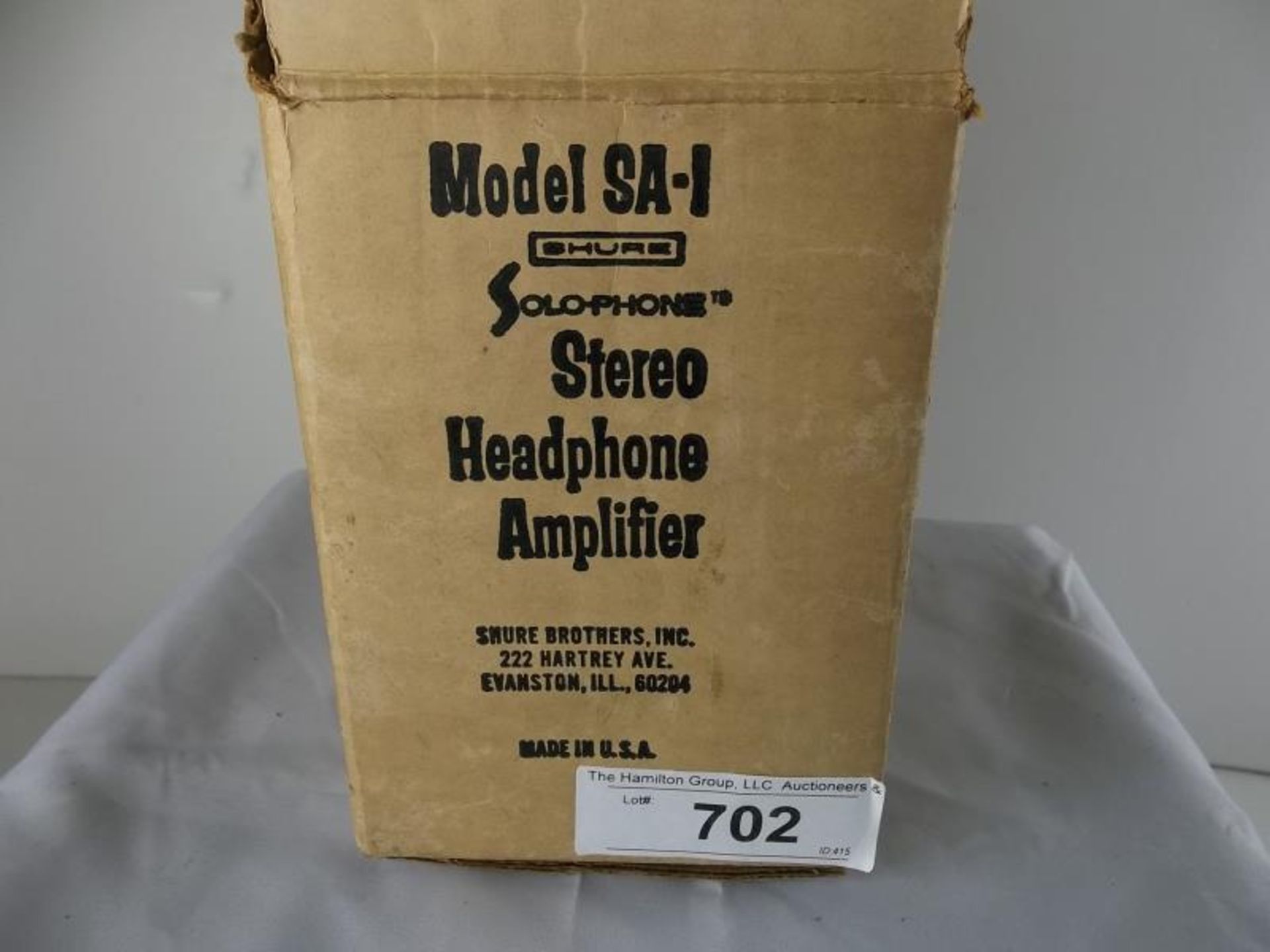 Shure Solo-phone stereo headphone amp SA-1, in orig box - Image 5 of 6