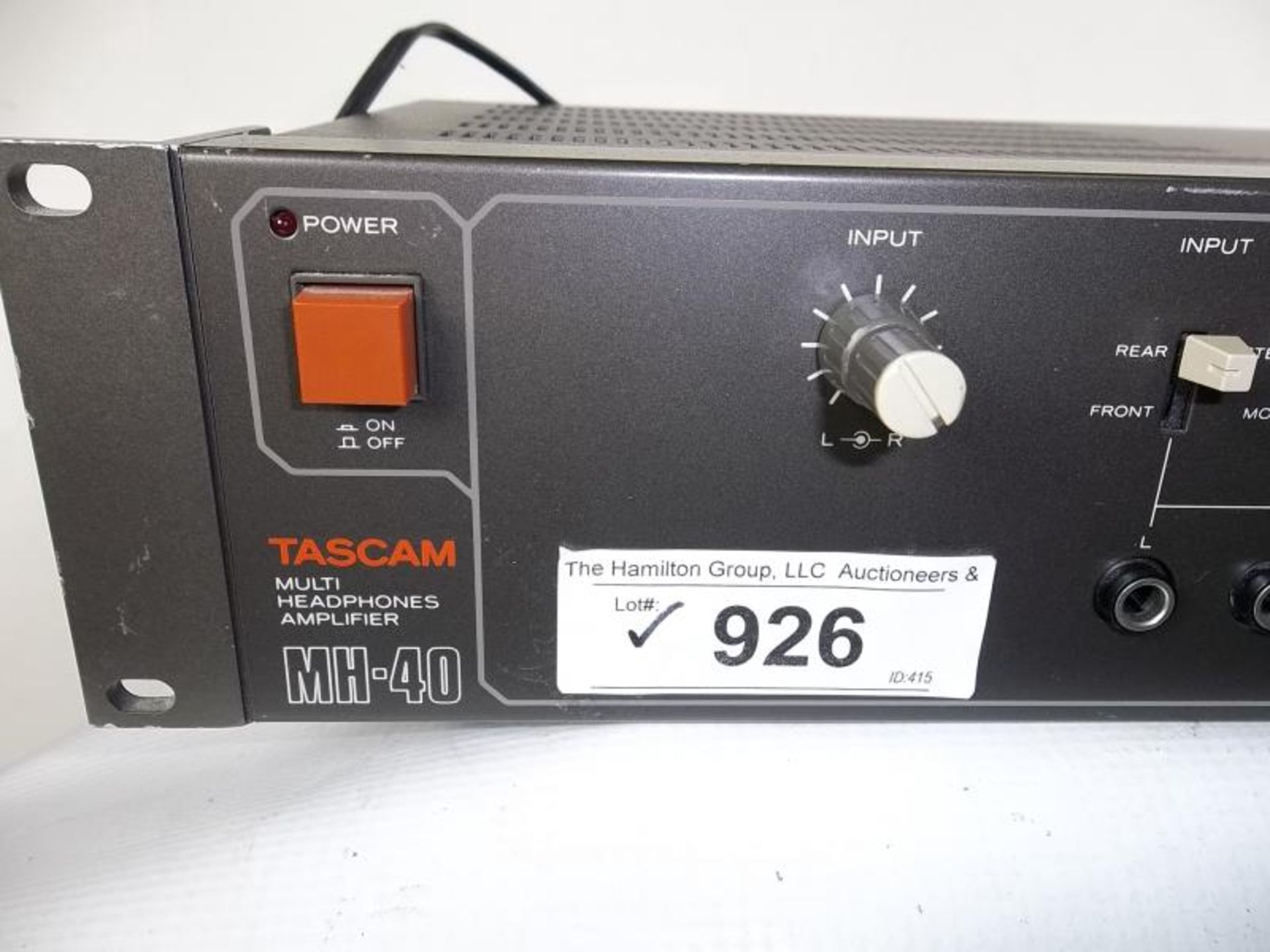 Tascam MH-40 B Multi Headphone Amp, s# 150085, rack mountable, tested - powers up - Image 2 of 5