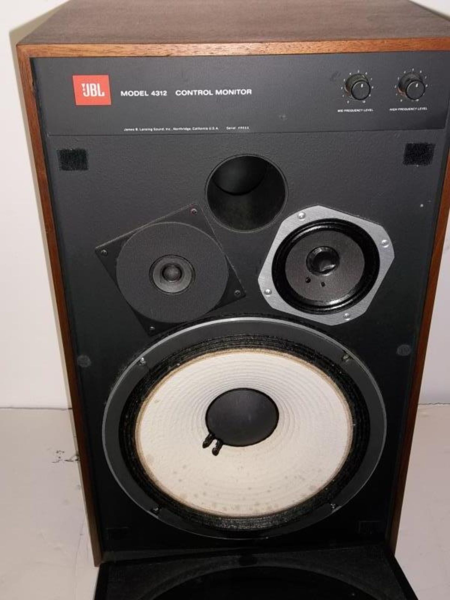 Pr JBL model 4312 speaker cabinets with speakers, 14" x 11.5 x 23.5" h - Image 6 of 6
